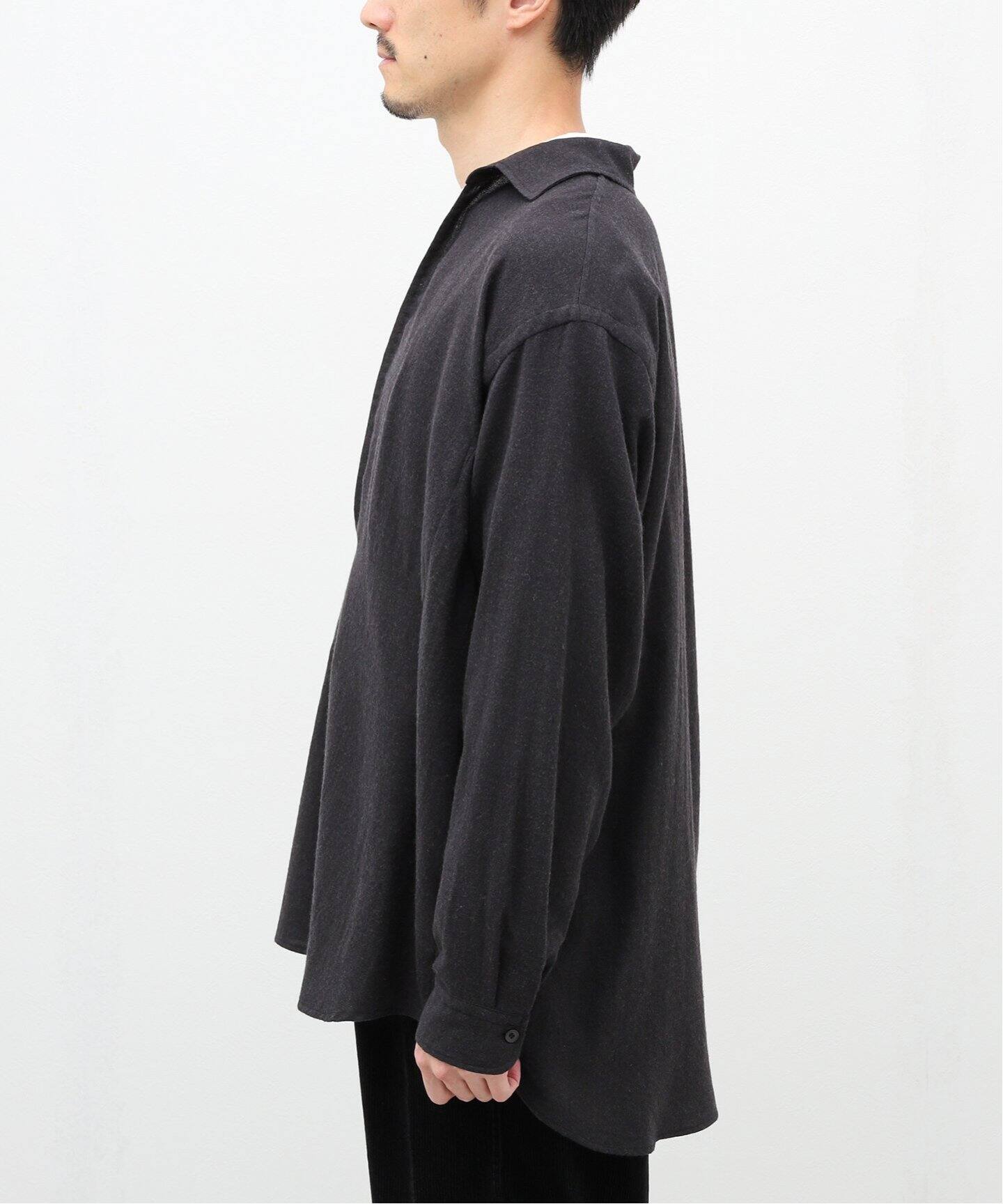COMOLI / コモリ】ウールビエラスキッパーシャツ（シャツ／ブラウス 