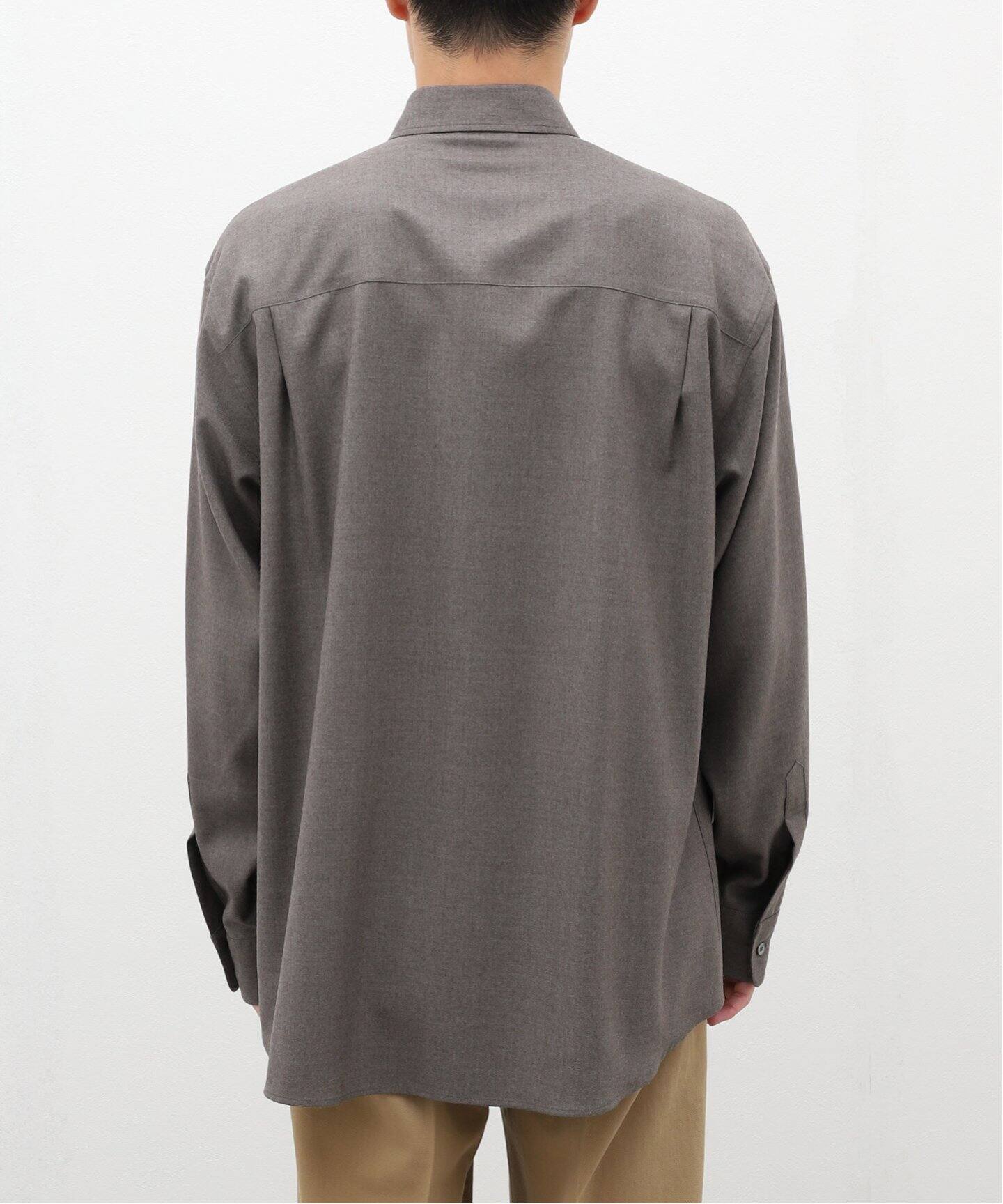 AURALEE / オーラリー】SUPER LIGHT WOOL SHIRT（シャツ／ブラウス 
