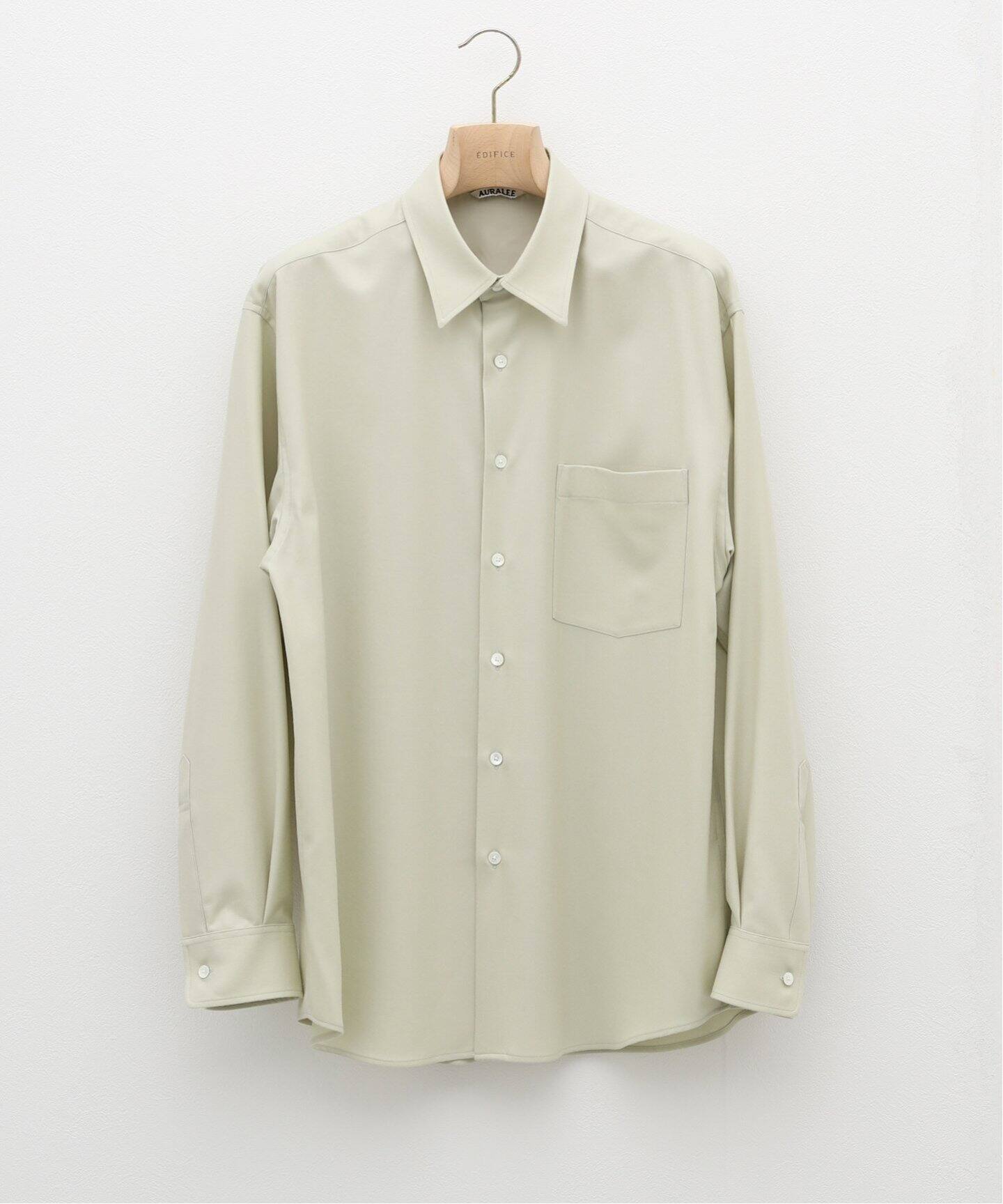 AURALEE / オーラリー】SUPER LIGHT WOOL SHIRT（シャツ／ブラウス  
