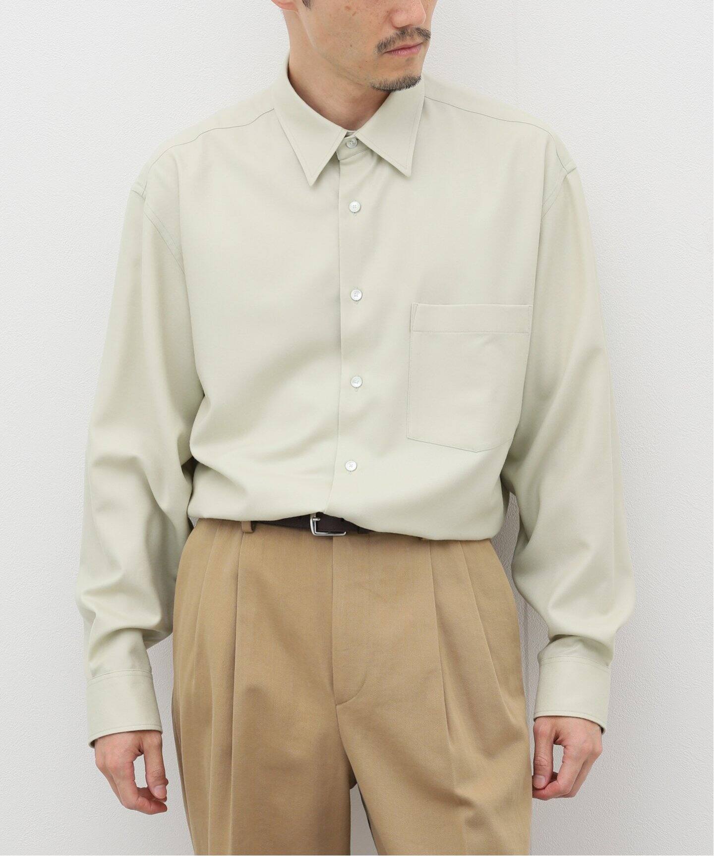 AURALEE / オーラリー】SUPER LIGHT WOOL SHIRT（シャツ／ブラウス  