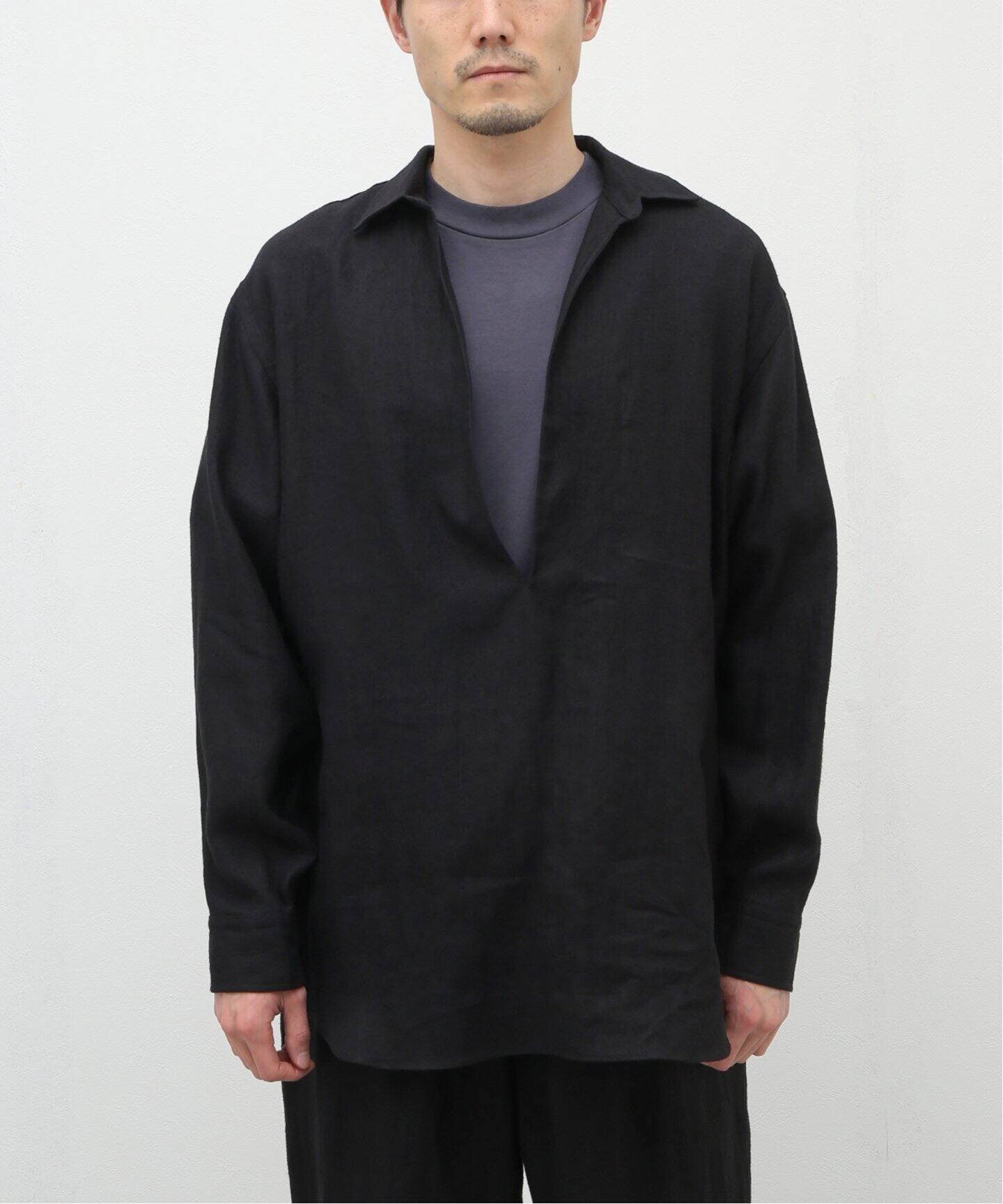 COMOLI / コモリ】カナパ プルオーバーシャツ（シャツ／ブラウス  