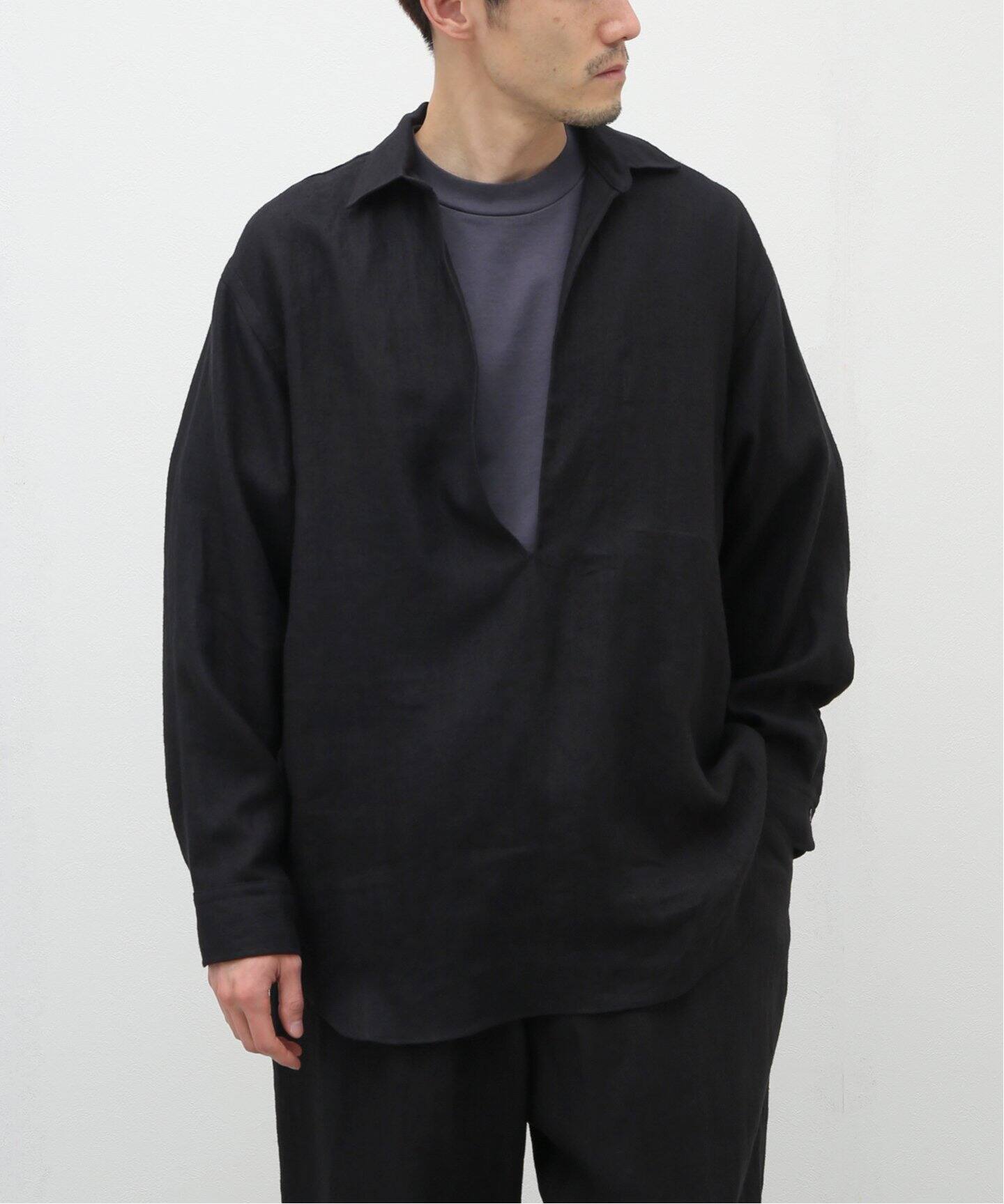 COMOLI / コモリ】カナパ プルオーバーシャツ（シャツ／ブラウス  