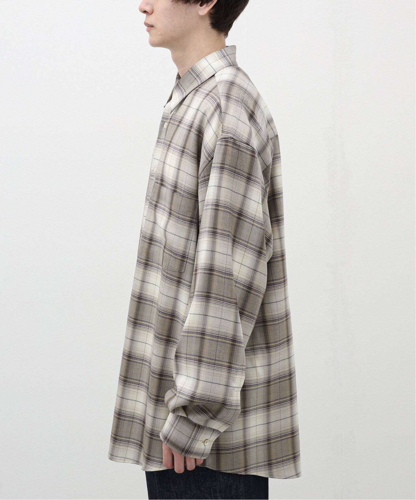AURALEE / オーラリー】SUPER LIGHT WOOL CHECK シャツ（シャツ 
