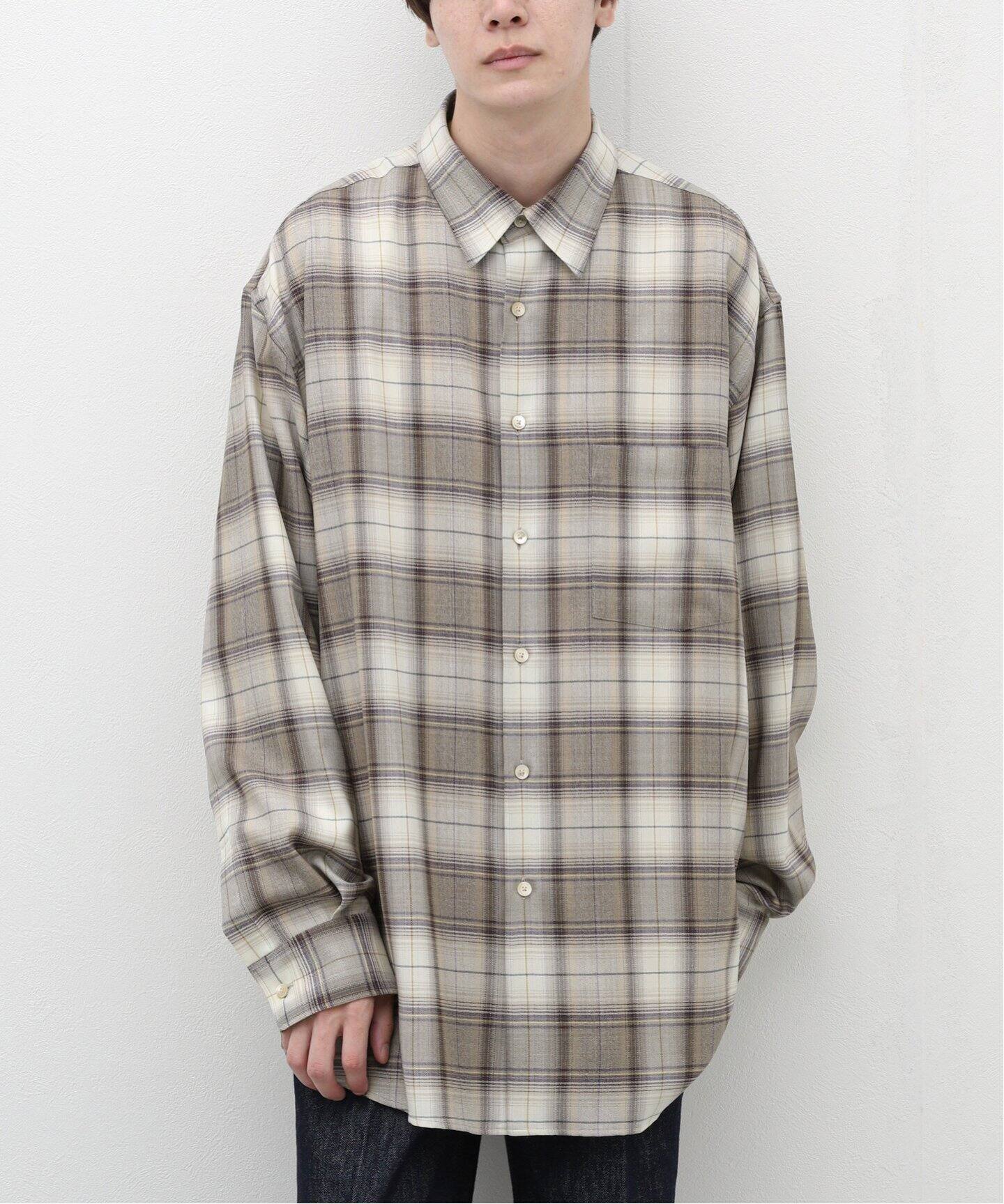 AURALEE / オーラリー】SUPER LIGHT WOOL CHECK シャツ（シャツ  