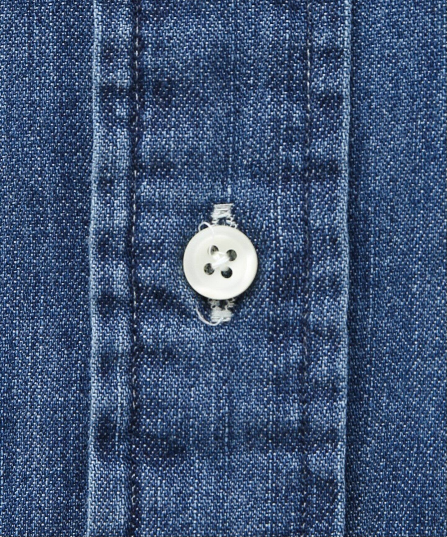 ポロラルフローレン インディゴシャンブレーシャツ BIG FIT 荒々し US  