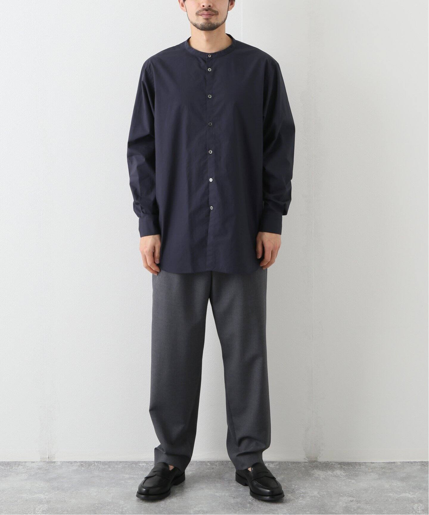 colon / コロン】ヘンリーネックシャツタイプライター（シャツ  