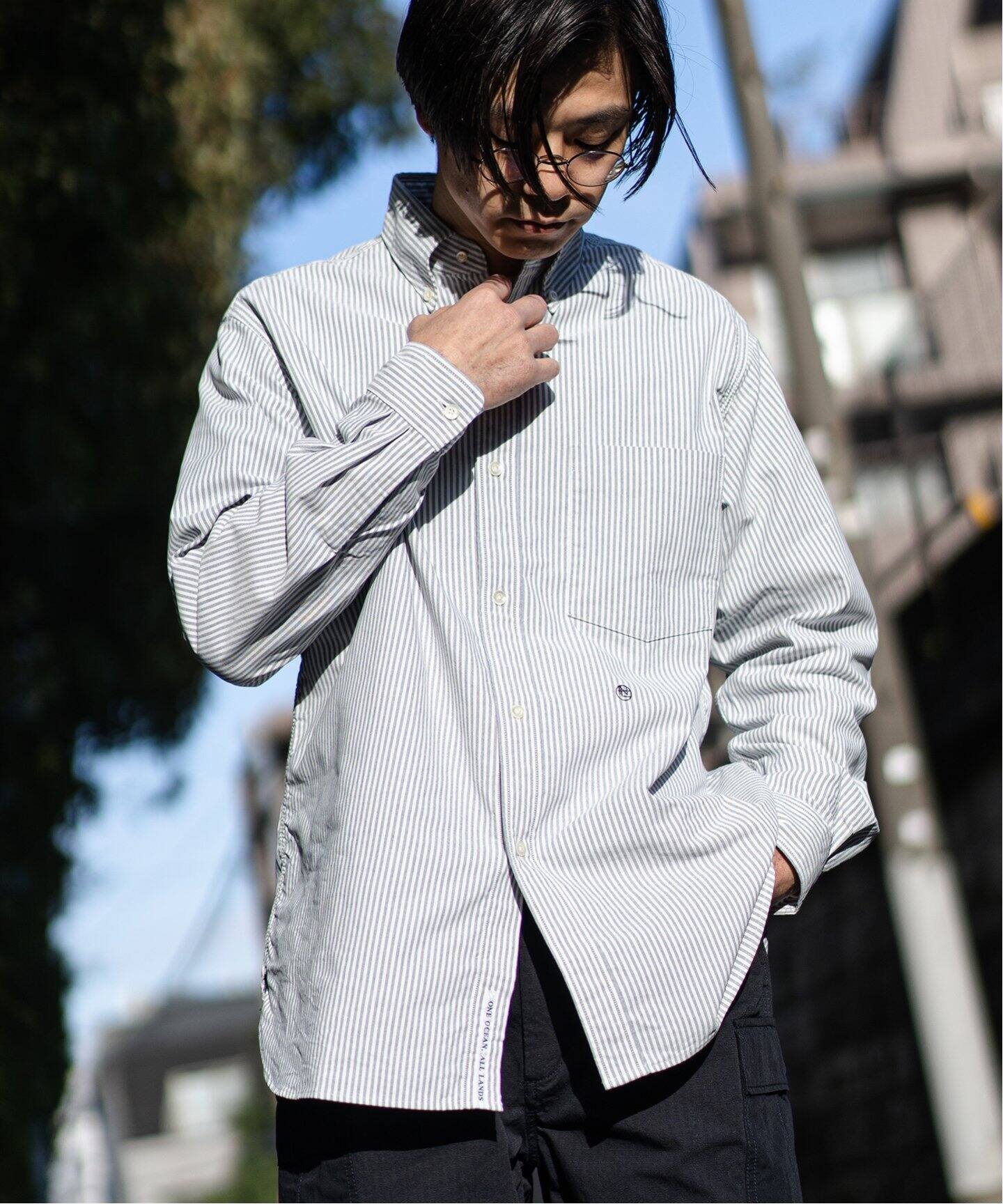 nanamica / ナナミカ】Button Down Stripe Wind Shirt #SUGS305  