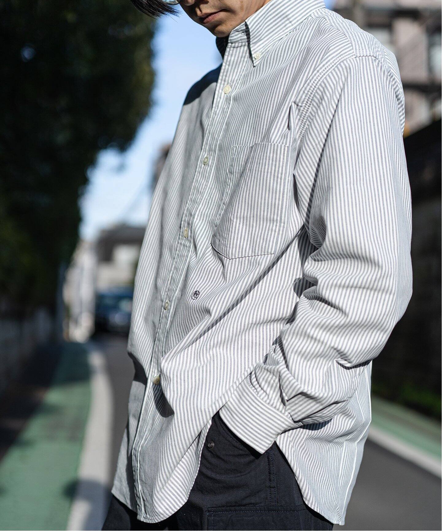 nanamica / ナナミカ】Button Down Stripe Wind Shirt #SUGS305  
