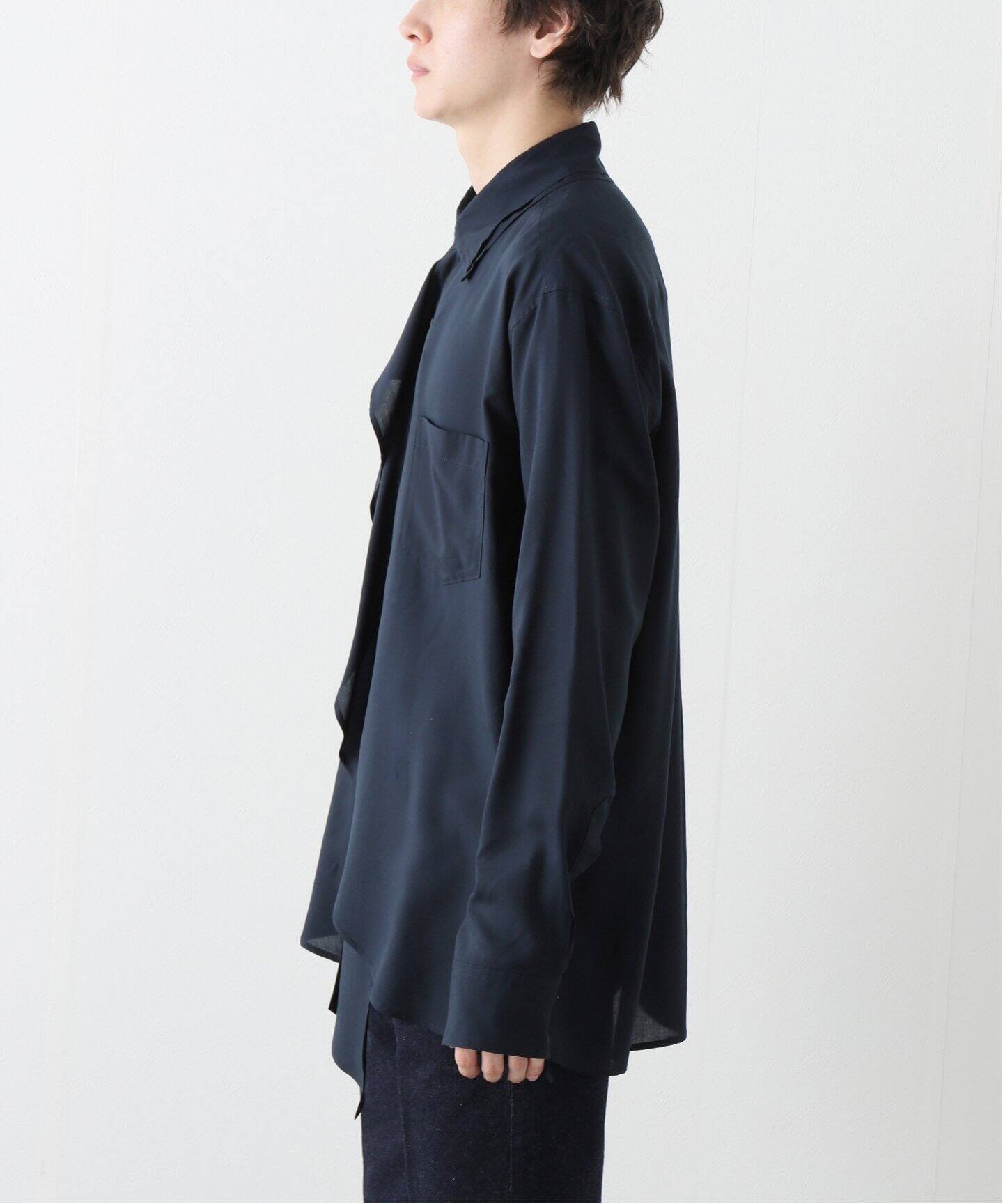 SULVAM / サルバム】DOUBLE ONEPIECE COLLAR SHIRT（シャツ／ブラウス 