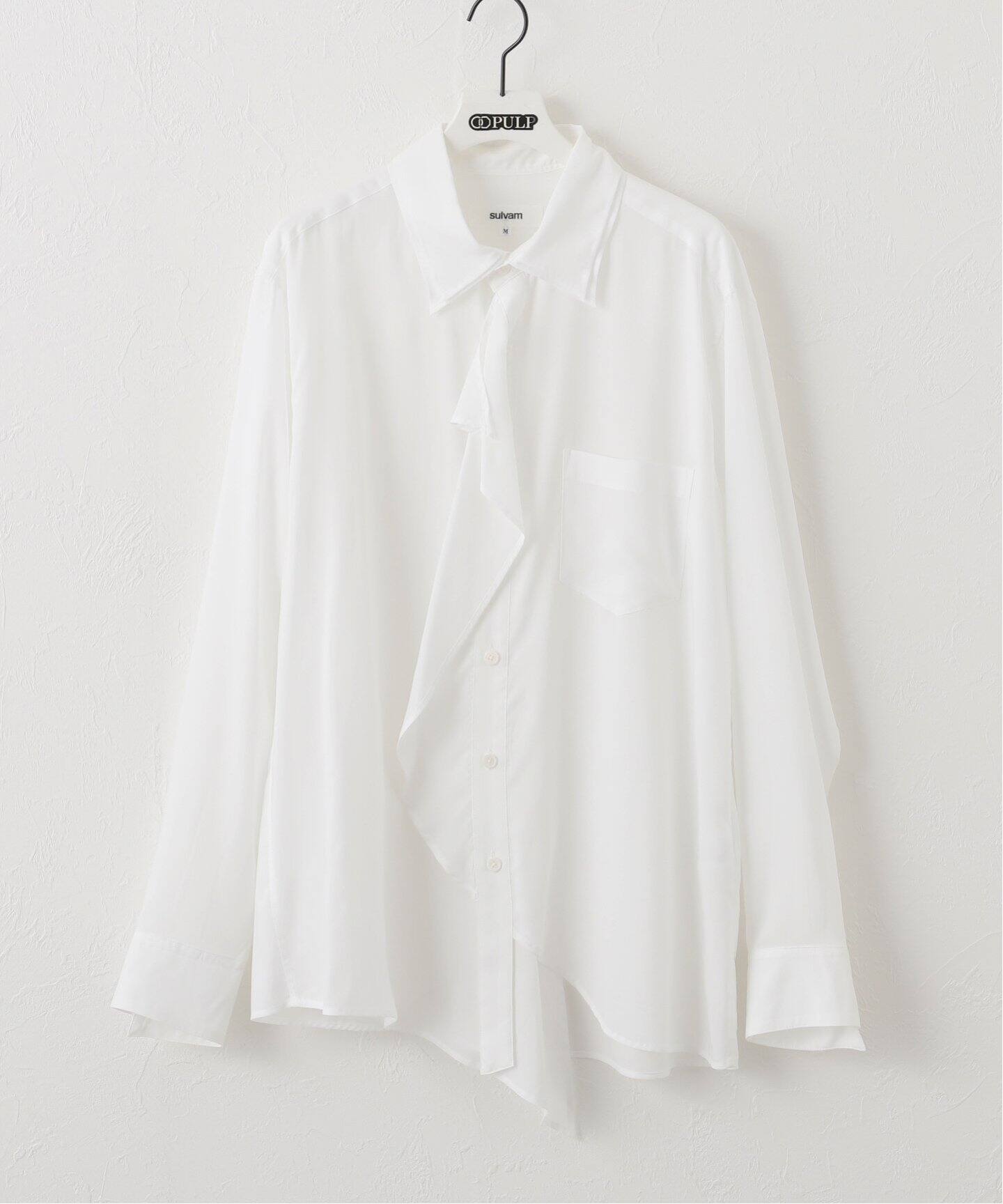SULVAM / サルバム】DOUBLE ONEPIECE COLLAR SHIRT（シャツ／ブラウス 