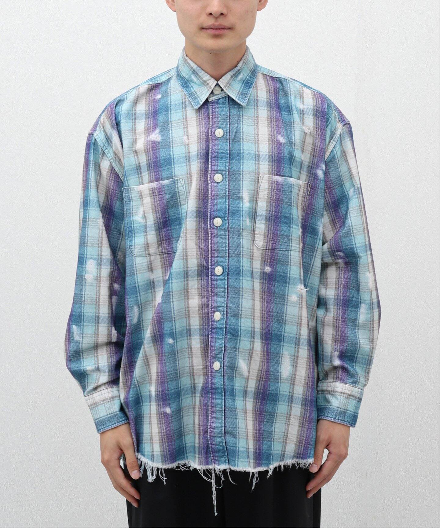 JIEDA / ジエダ】FLANNEL DAMAGE SHIRT（シャツ／ブラウス）｜PULP 