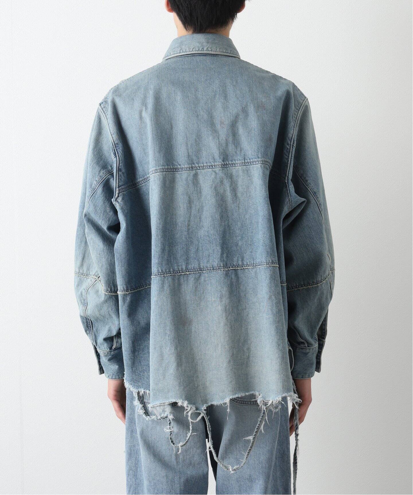 JIEDA / ジエダ】DAMAGE OVER DENIM SHIRT（シャツ／ブラウス）｜PULP  