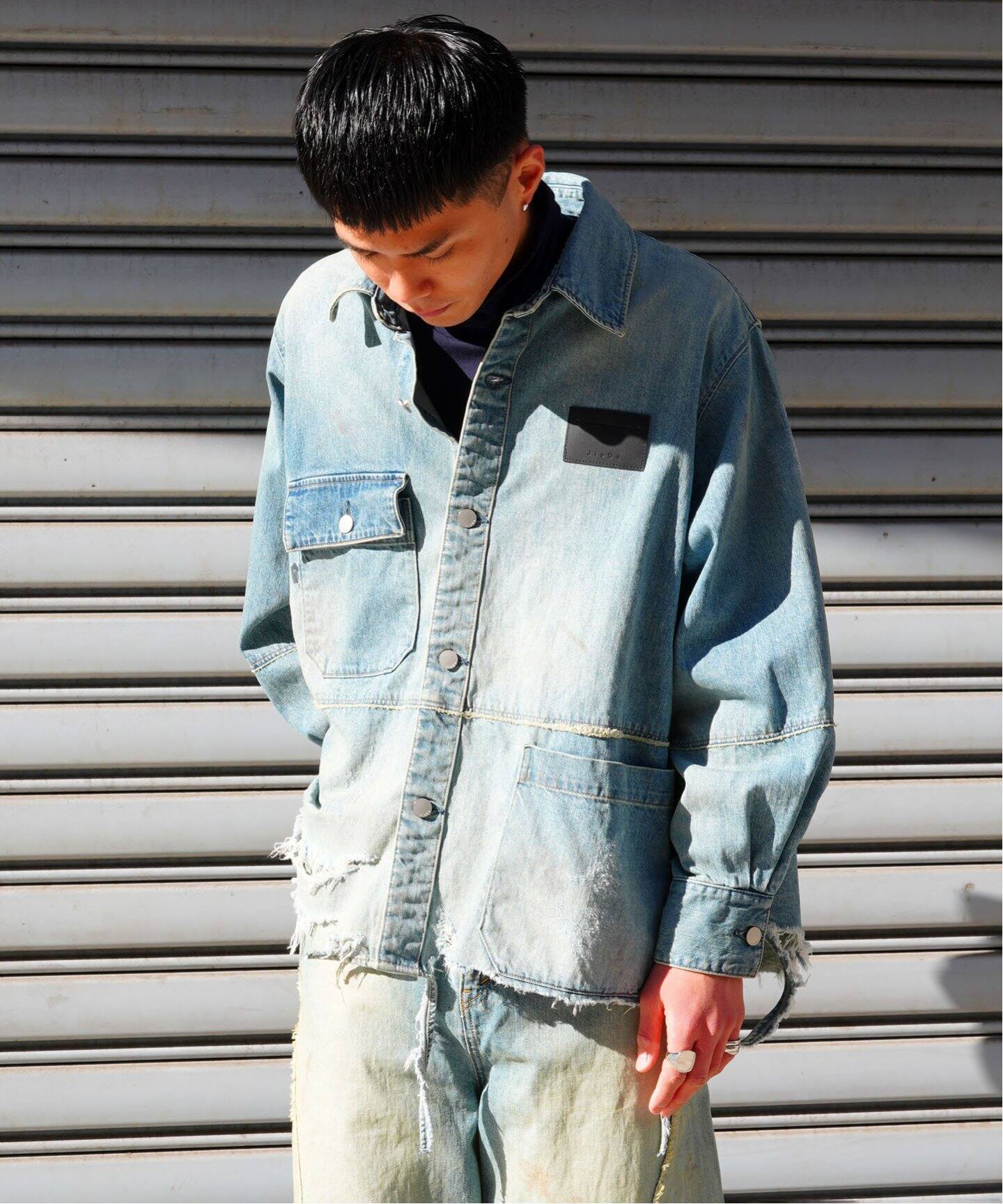 JIEDA / ジエダ】DAMAGE OVER DENIM SHIRT（シャツ／ブラウス）｜PULP 