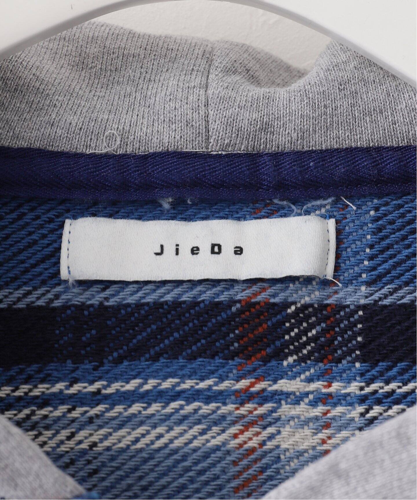 JIEDA / ジエダ】DAMAGE FLANNEL HOOD SHIRT（シャツ／ブラウス 