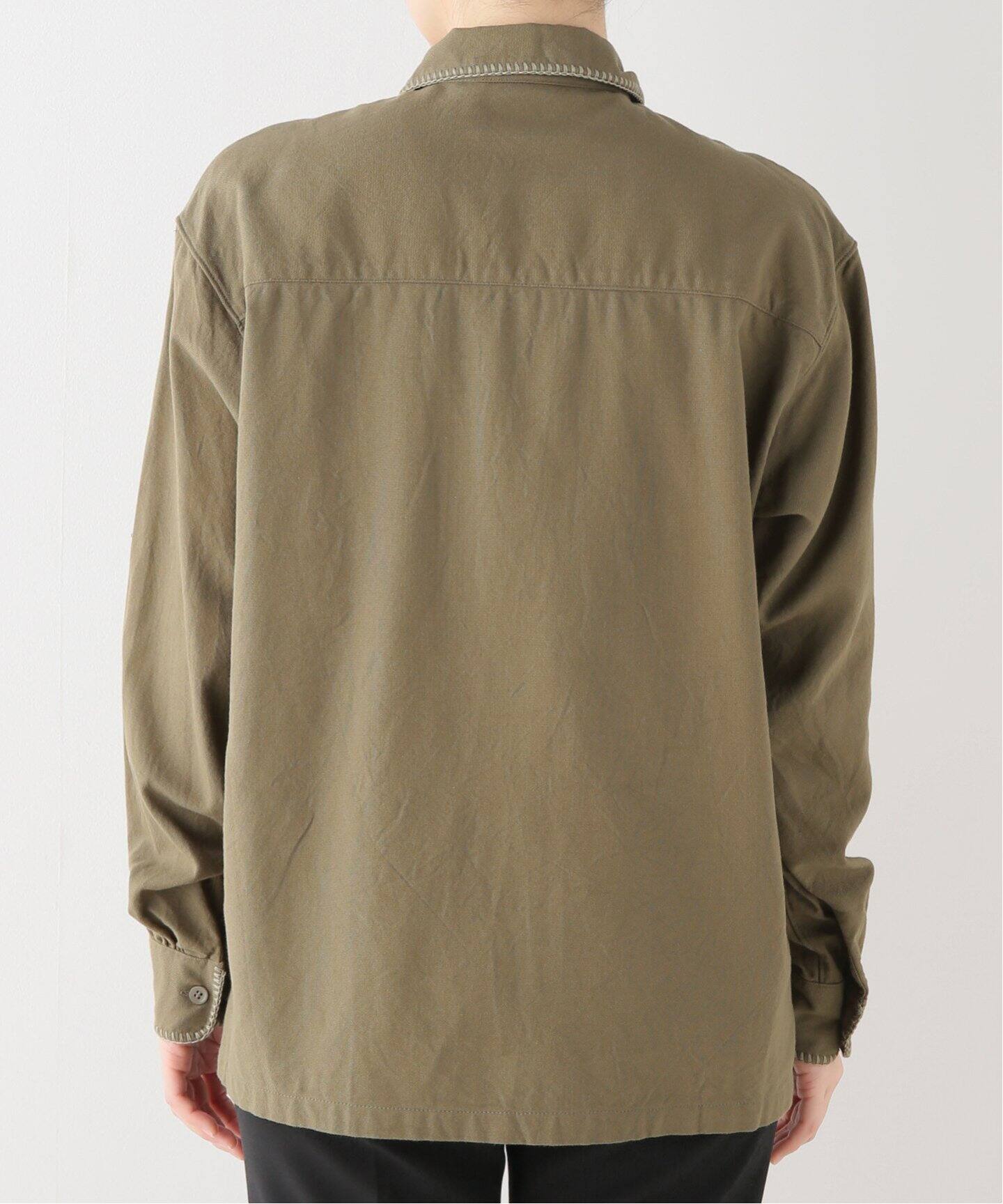 UNUSED / アンユーズド】STITCH OPEN COLLAR L/S SHIRTS（シャツ 