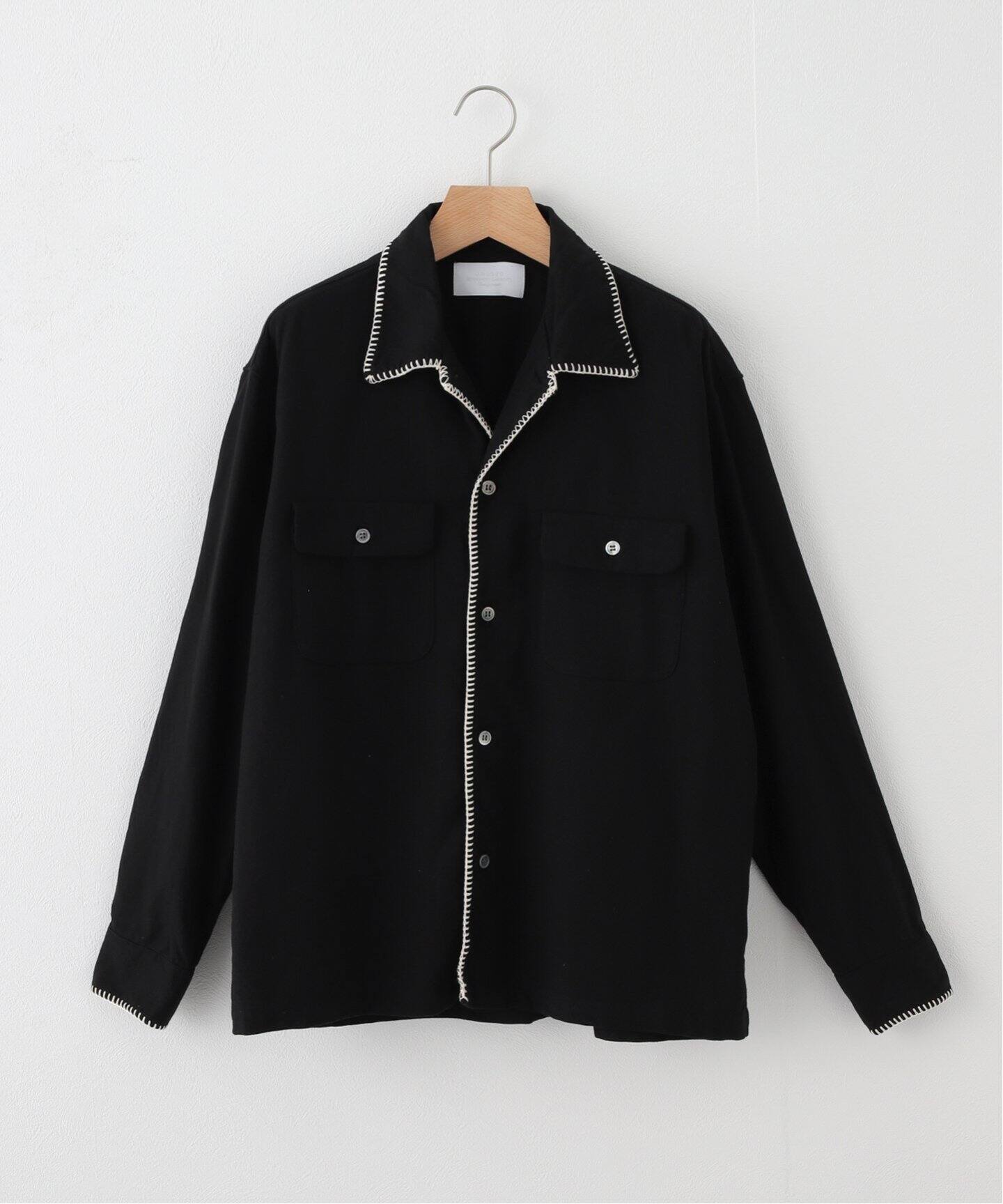 UNUSED / アンユーズド】STITCH OPEN COLLAR L/S SHIRTS（シャツ 