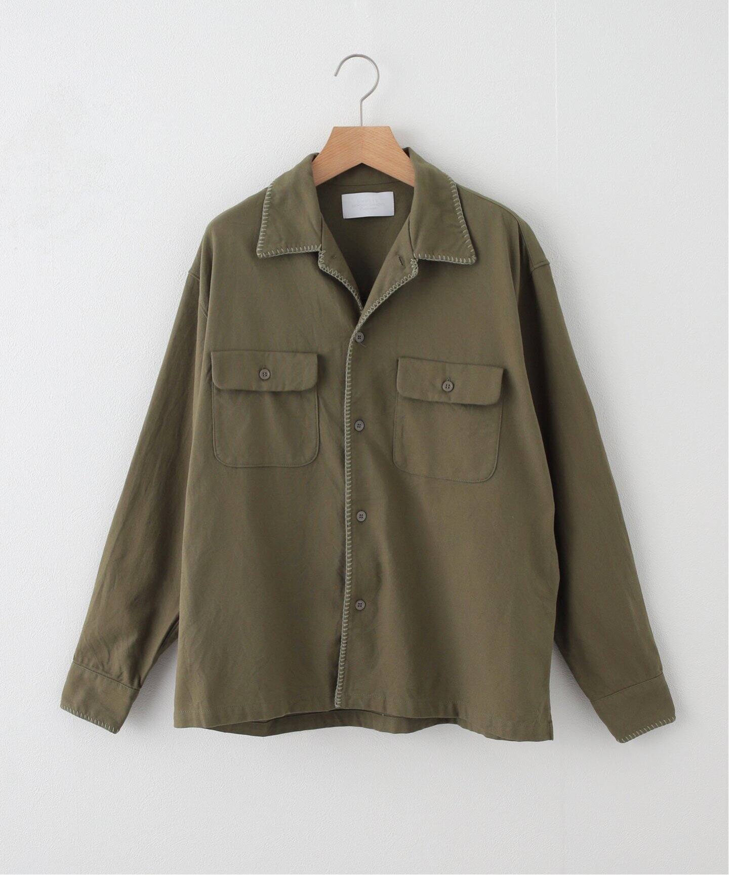 UNUSED / アンユーズド】STITCH OPEN COLLAR L/S SHIRTS（シャツ 
