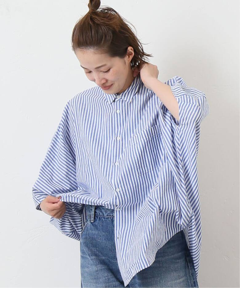 ブロードワッシャー ドロップシャツ（シャツ／ブラウス）｜journal 
