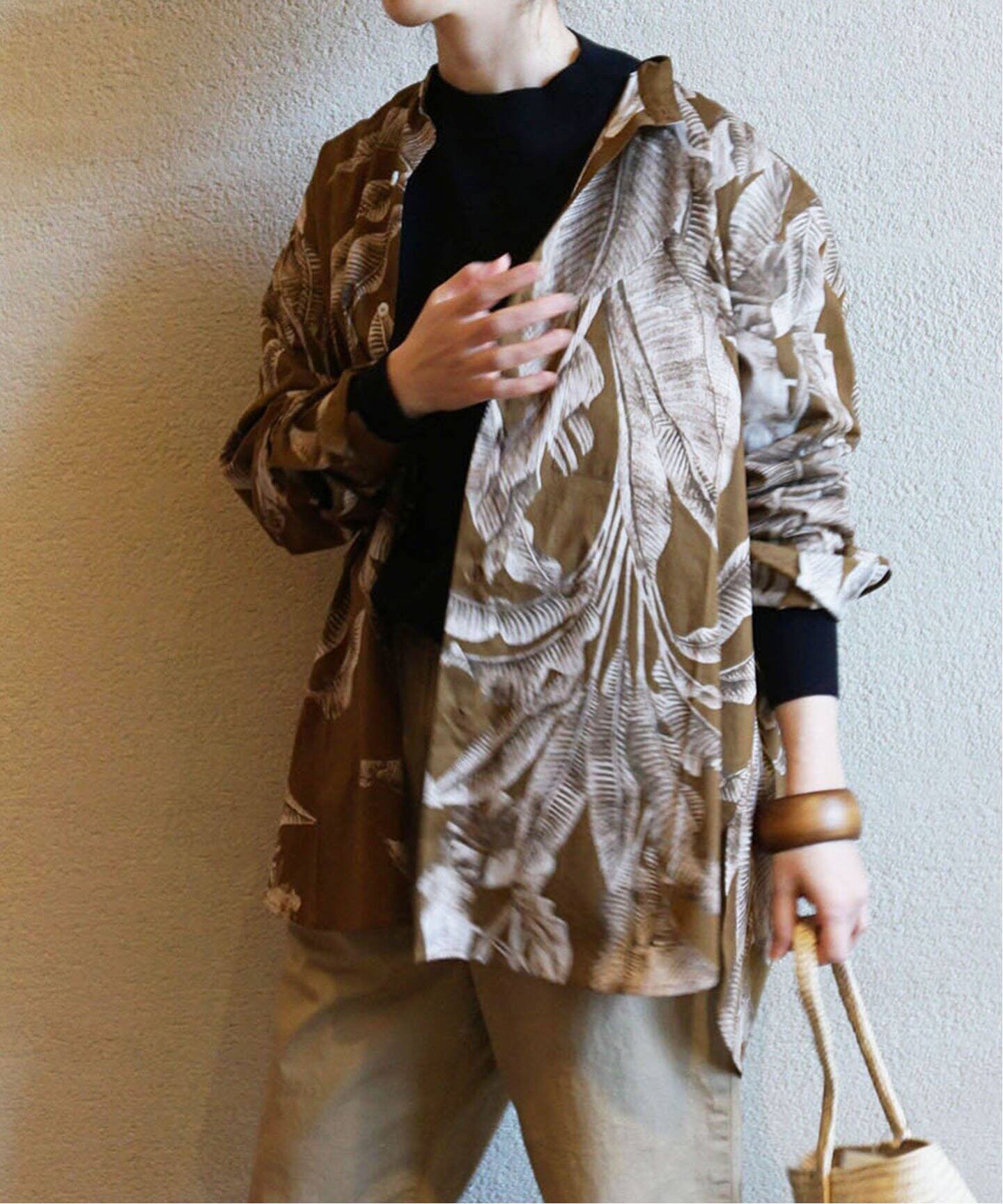 CRISTA SEYA / クリスタ セヤ】 OVERSIZED MAO SHIRT（シャツ 