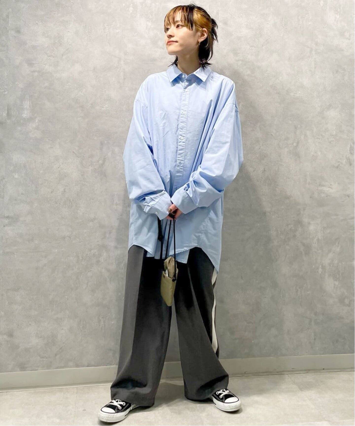 ATON/エイトン】 COTTON LAWN OVERSIZED SHIRT（シャツ／ブラウス  