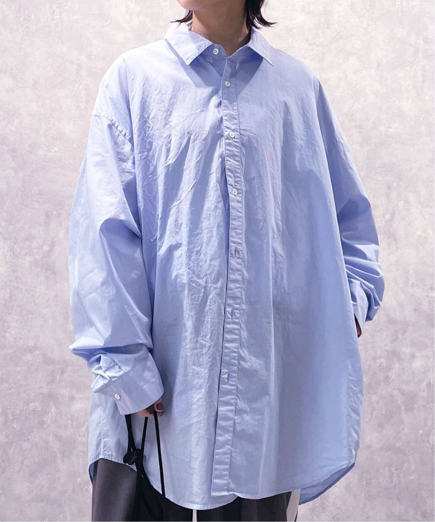 ATON/エイトン】 COTTON LAWN OVERSIZED SHIRT（シャツ／ブラウス 