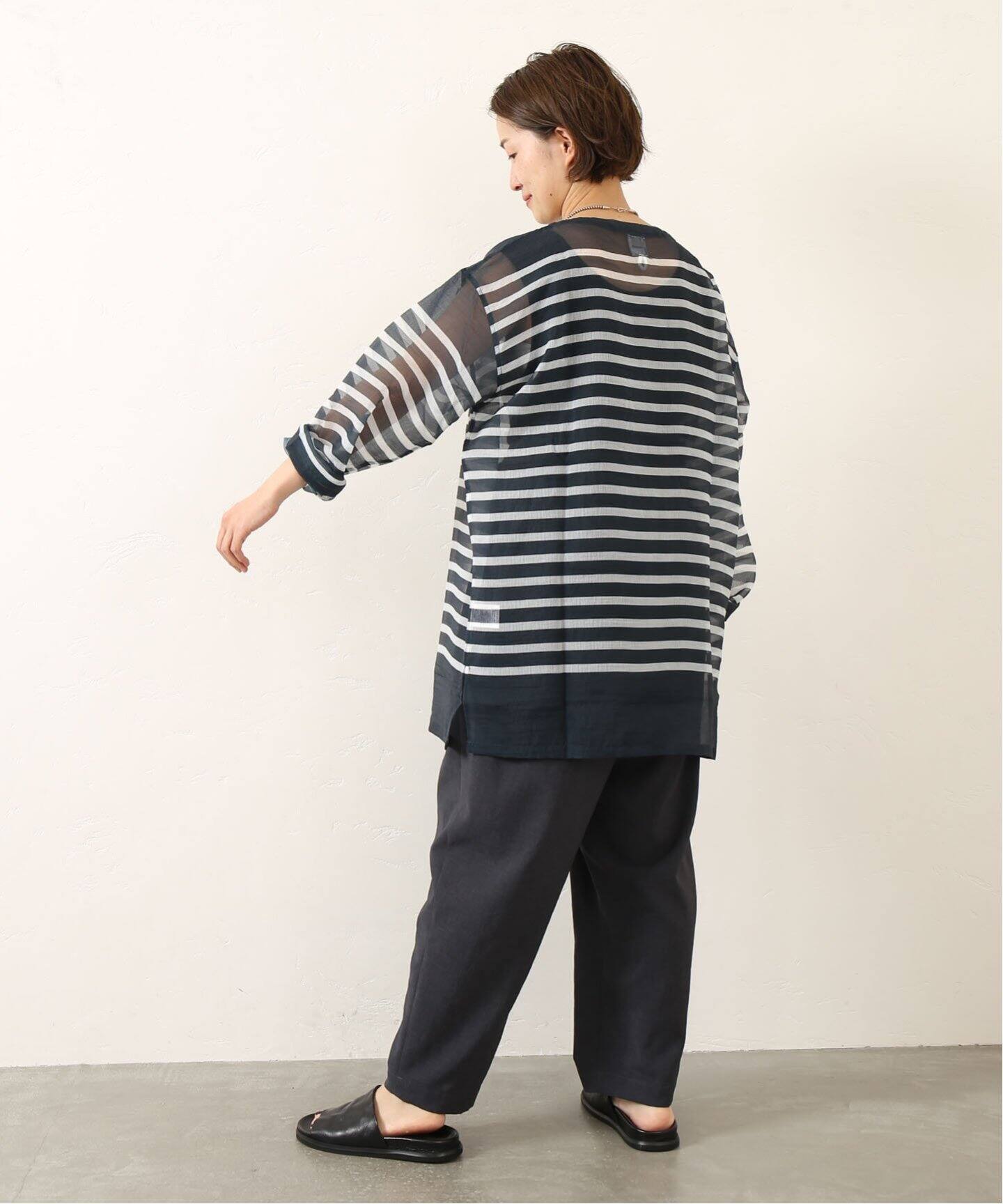 よ*ぴ様 迷迭香 MESH BASQUE SHIRT ブラック サイズ3 迷迭香 / マンネンロウ】 MESH BASQUE SHIRT（シャツ／ブラウス