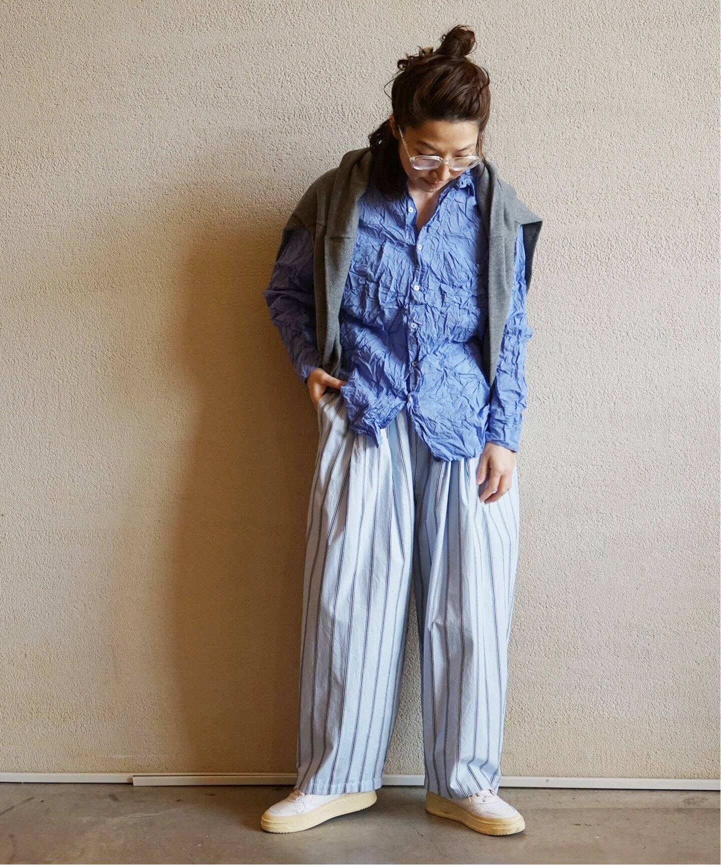 VAS-Y LENTEMENT/ヴァジーラントマン】L/SL OVERSISED SHIRT（シャツ 