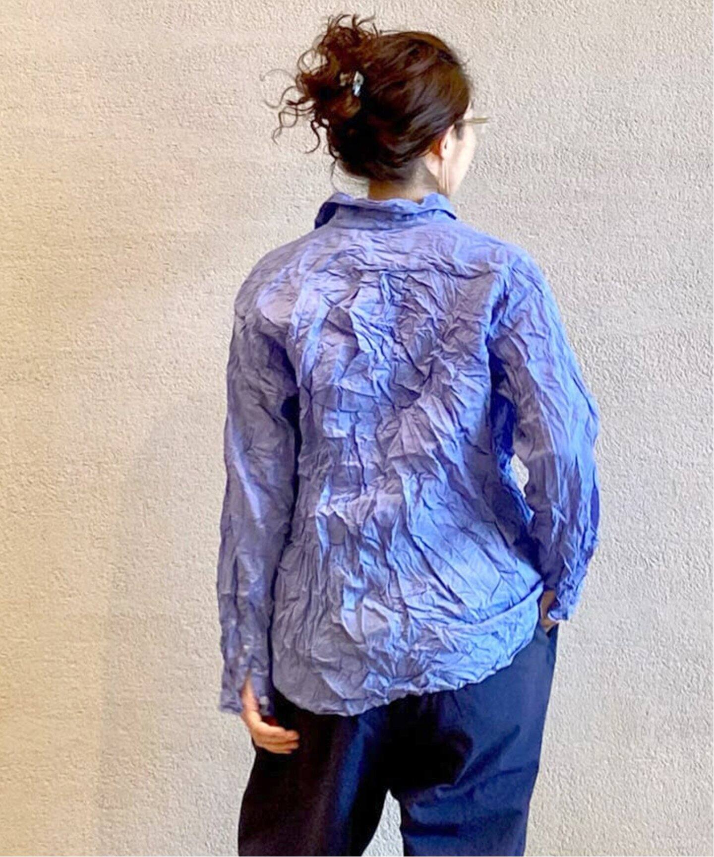 VAS-Y LENTEMENT/ヴァジーラントマン】L/SL OVERSISED SHIRT（シャツ  