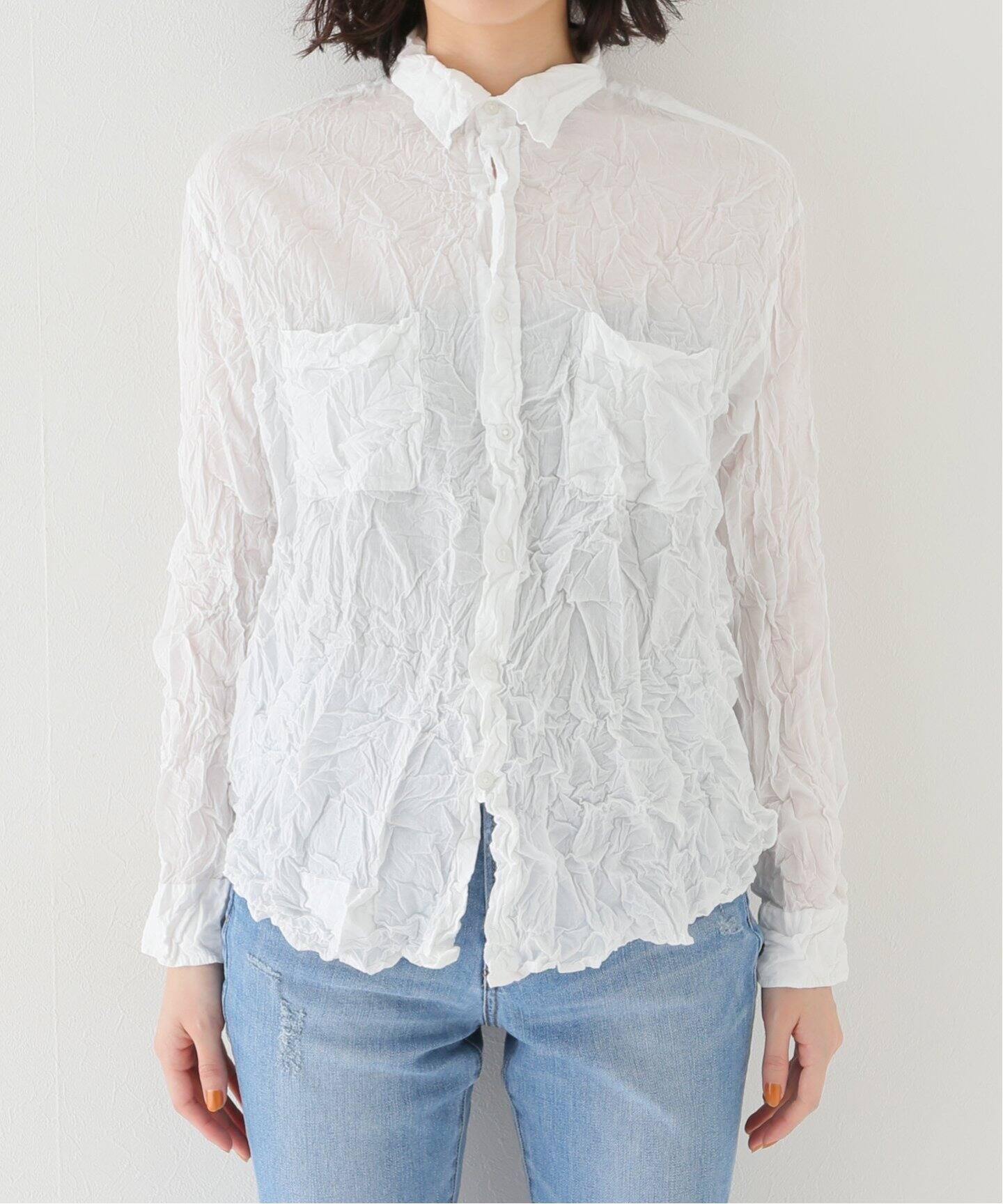 VAS-Y LENTEMENT/ヴァジーラントマン】L/SL OVERSISED SHIRT（シャツ  