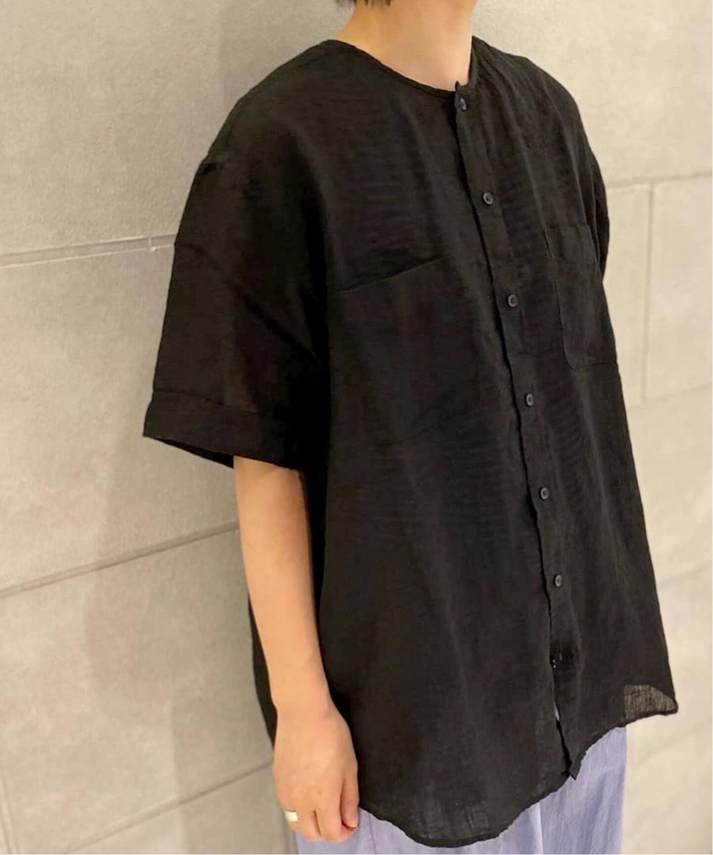 VAS-Y LENTEMENT/ヴァジーラントマン】 LINEN S/SL OVERSIZED SHI  