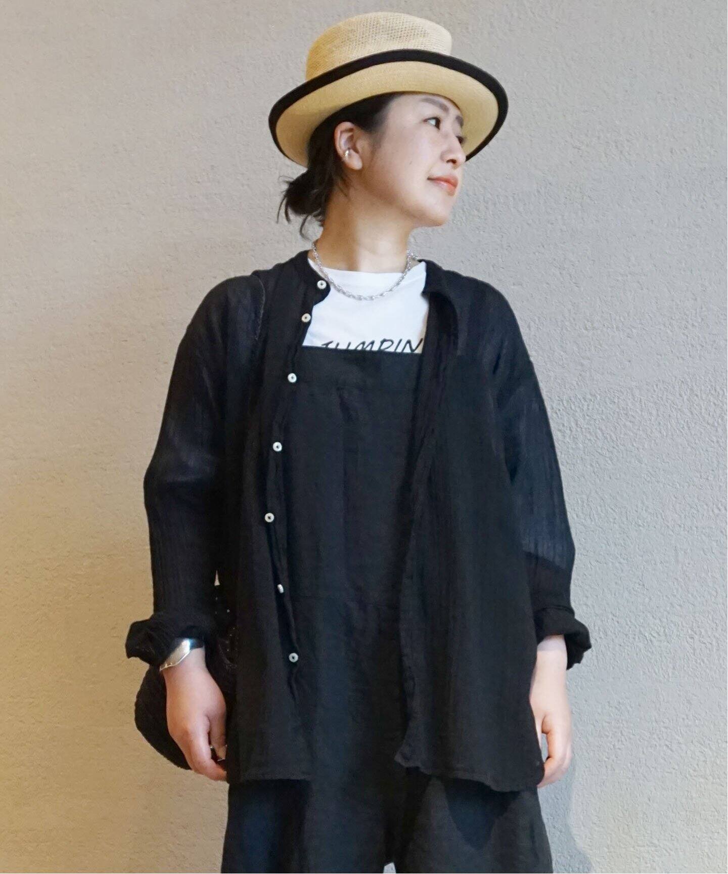 ジャーナルスタンダードラックス ⭐︎ ARMEN アーメン ガーゼロングシャツ ARMEN】BANDED COLLAR LONG SHIRT（シャツ／ブラウス）｜journal