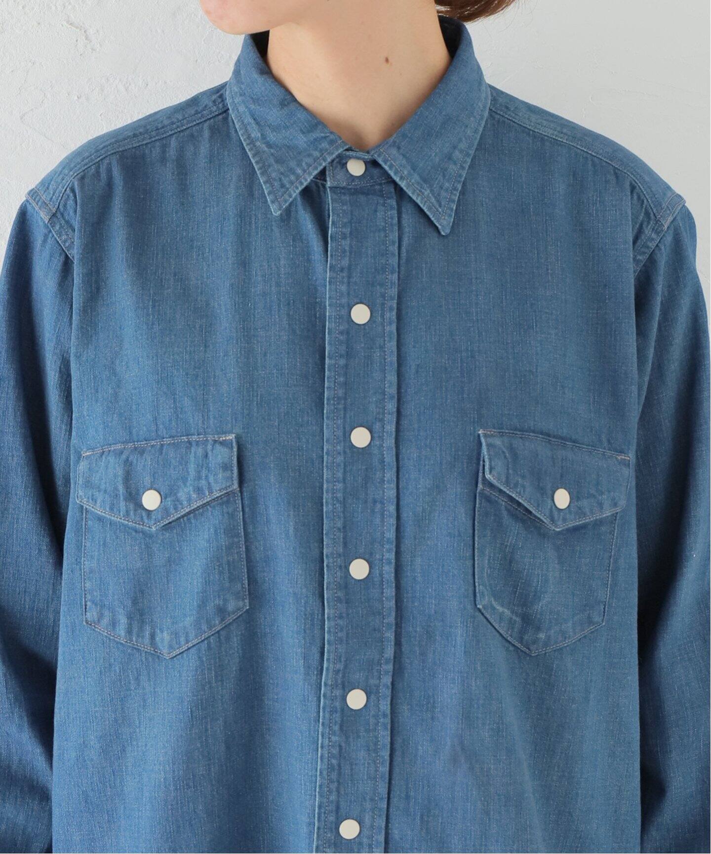 chimala/チマラ】 for luxe DENIM WESTERN SHIRT（シャツ／ブラウス 