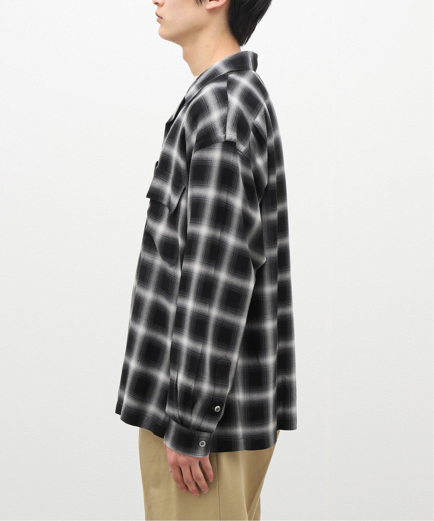 J.S.Homestead / Stead】RAYON OMBRE OPEN COLLAR SHIRTS（シャツ 