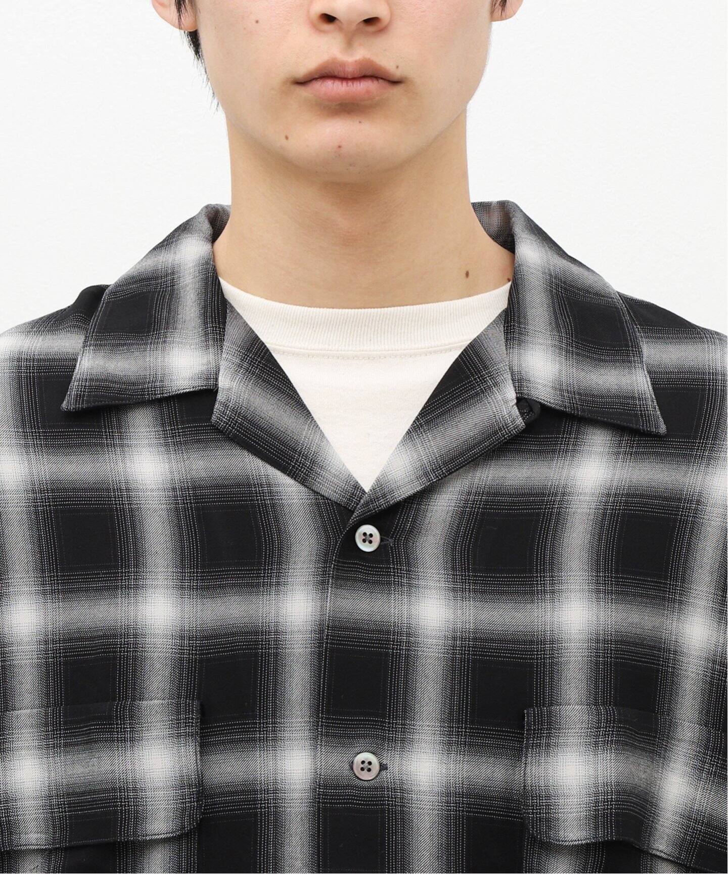 J.S.Homestead / Stead】RAYON OMBRE OPEN COLLAR SHIRTS（シャツ 