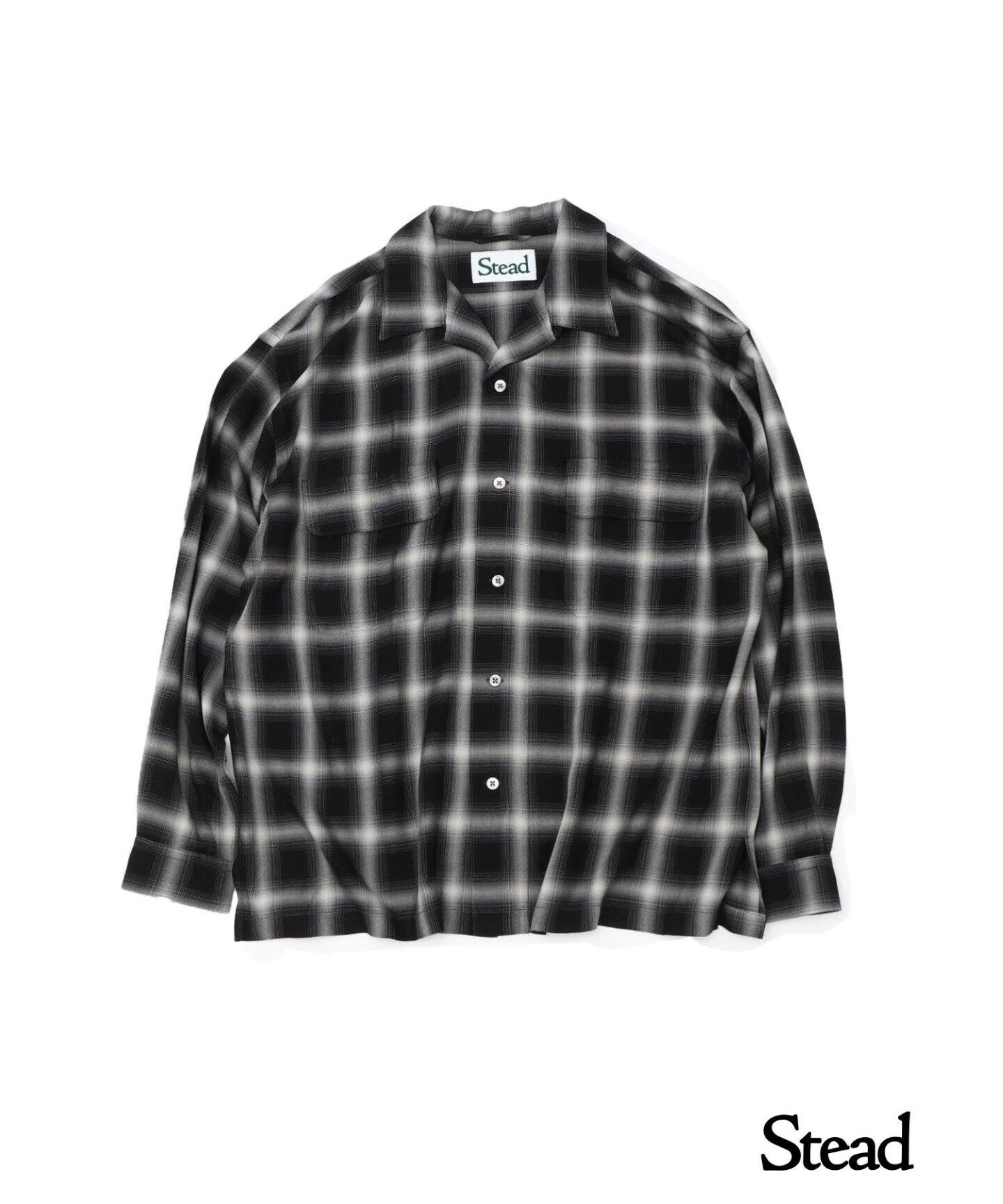 J.S.Homestead / Stead】RAYON OMBRE OPEN COLLAR SHIRTS（シャツ 