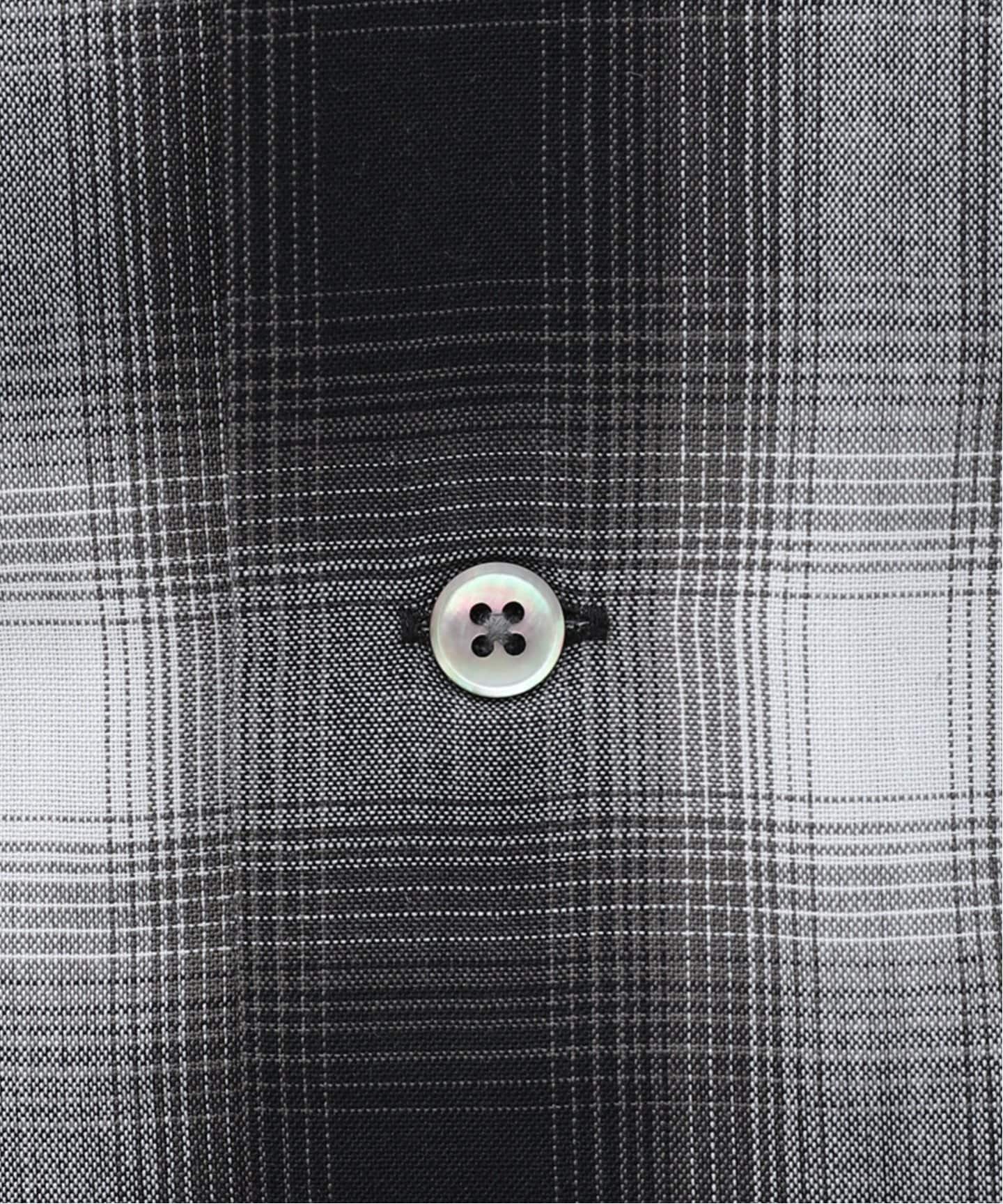 J.S.Homestead / Stead】T/WOOL OMBRE OPEN COLLAR SHIRTS（シャツ