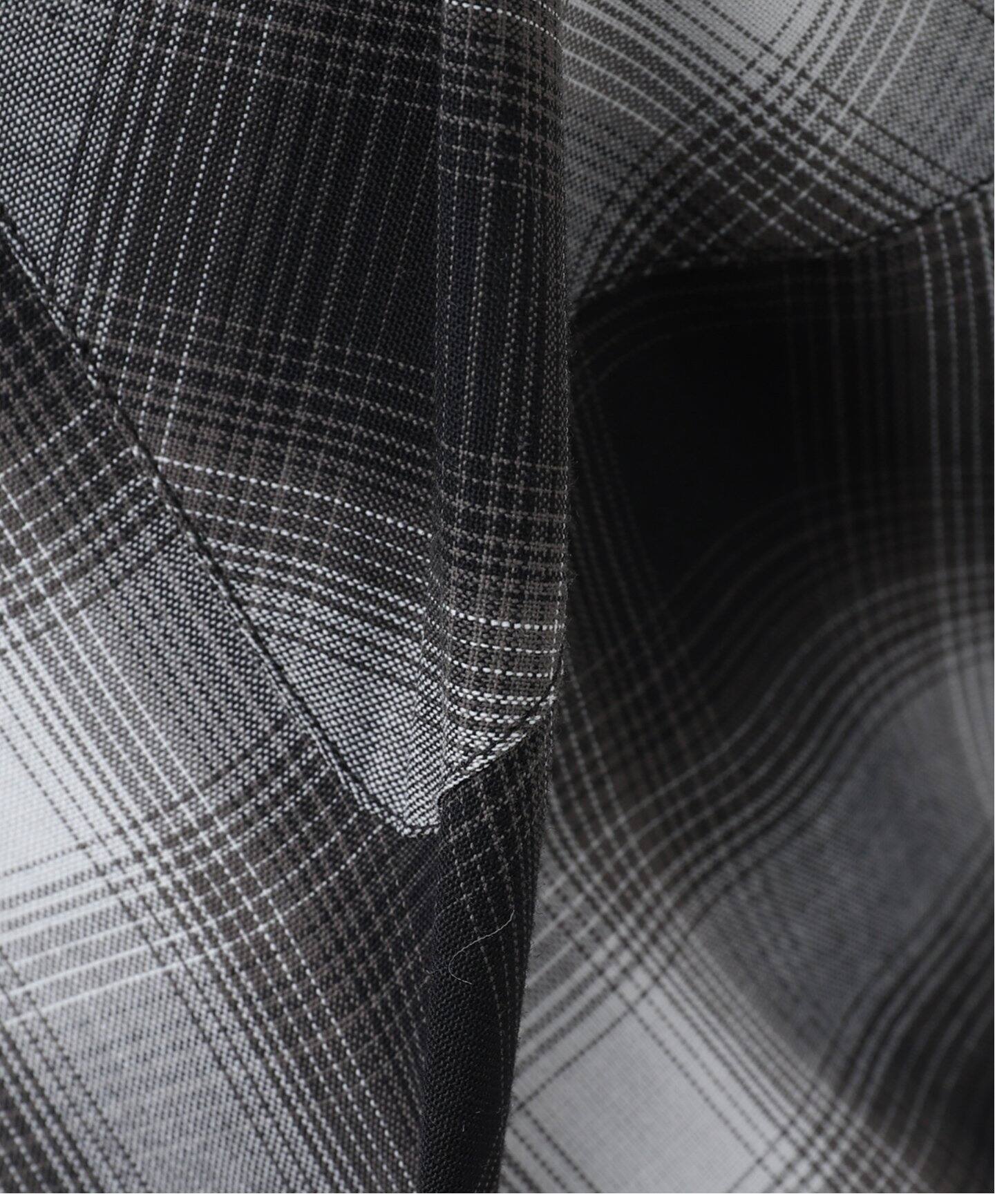 J.S.Homestead / Stead】T/WOOL OMBRE OPEN COLLAR SHIRTS（シャツ