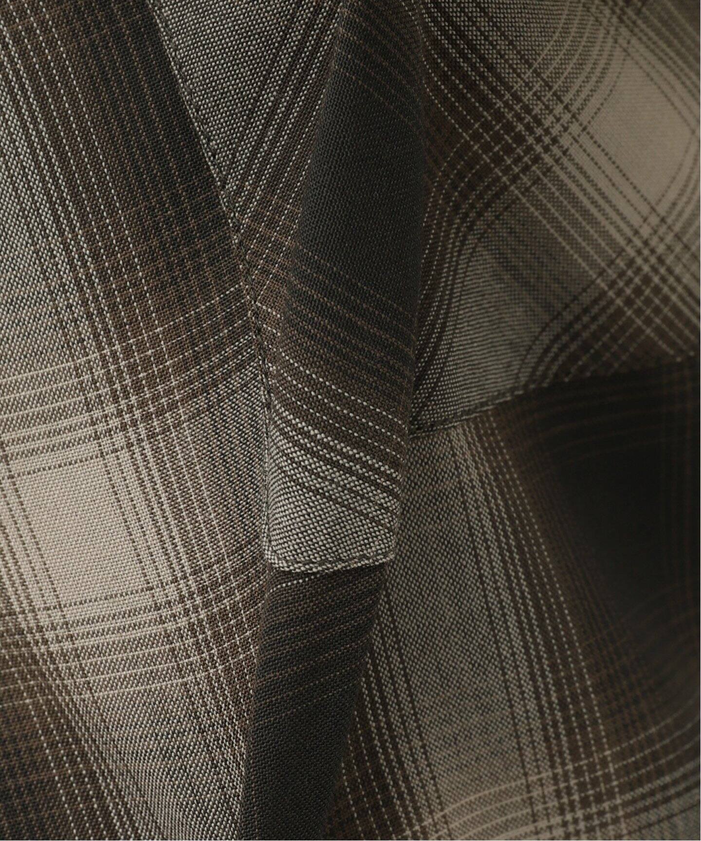 J.S.Homestead / Stead】T/WOOL OMBRE OPEN COLLAR SHIRTS（シャツ