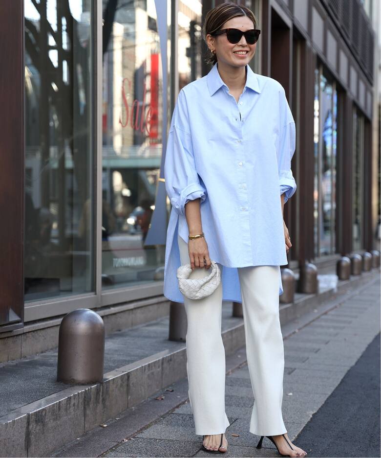 sillage 引っ張れ ロングシャツ 生成り エクリュ 