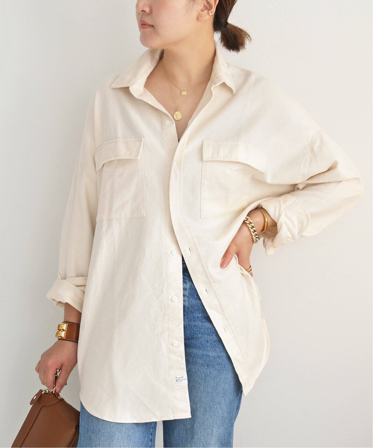 FRANK＆EILEEN /フランクアンドアイリーン】 ITALIAN コットンシャツ  