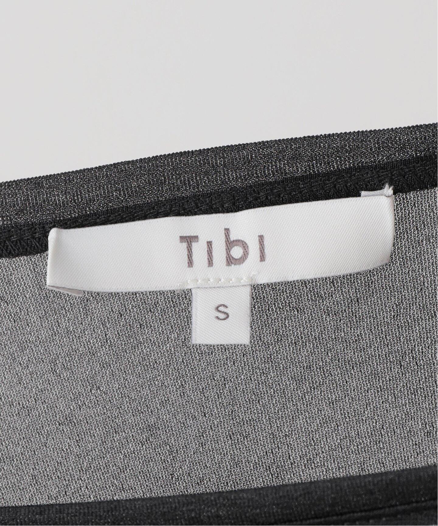 TIBI/ティビ】SHEER GAUZE LONGSLEEVE TOP（シャツ／ブラウス  