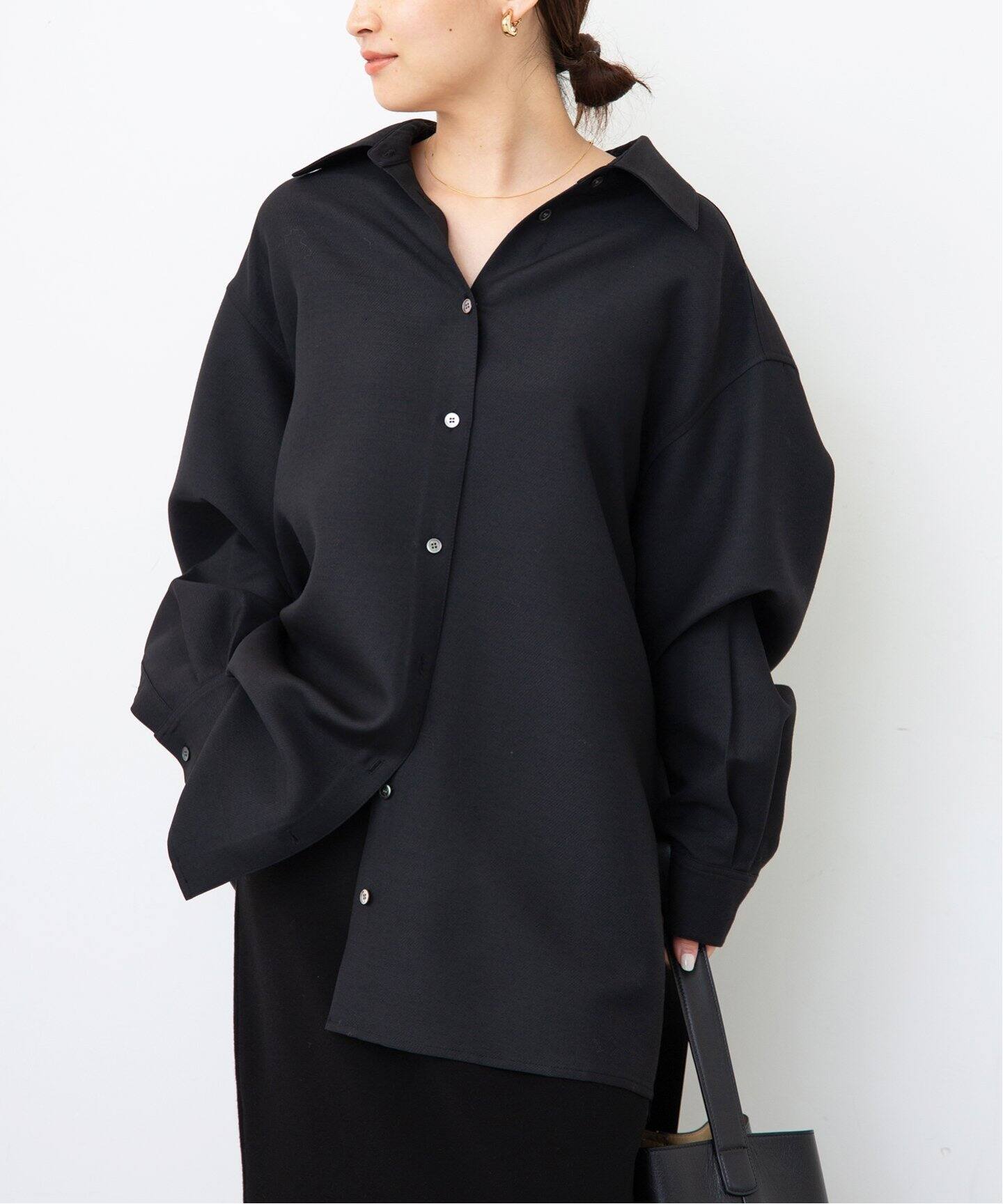 ARCH THE/アーチ ザ】 OVERSIZED WOOL SILK シャツ（シャツ／ブラウス  