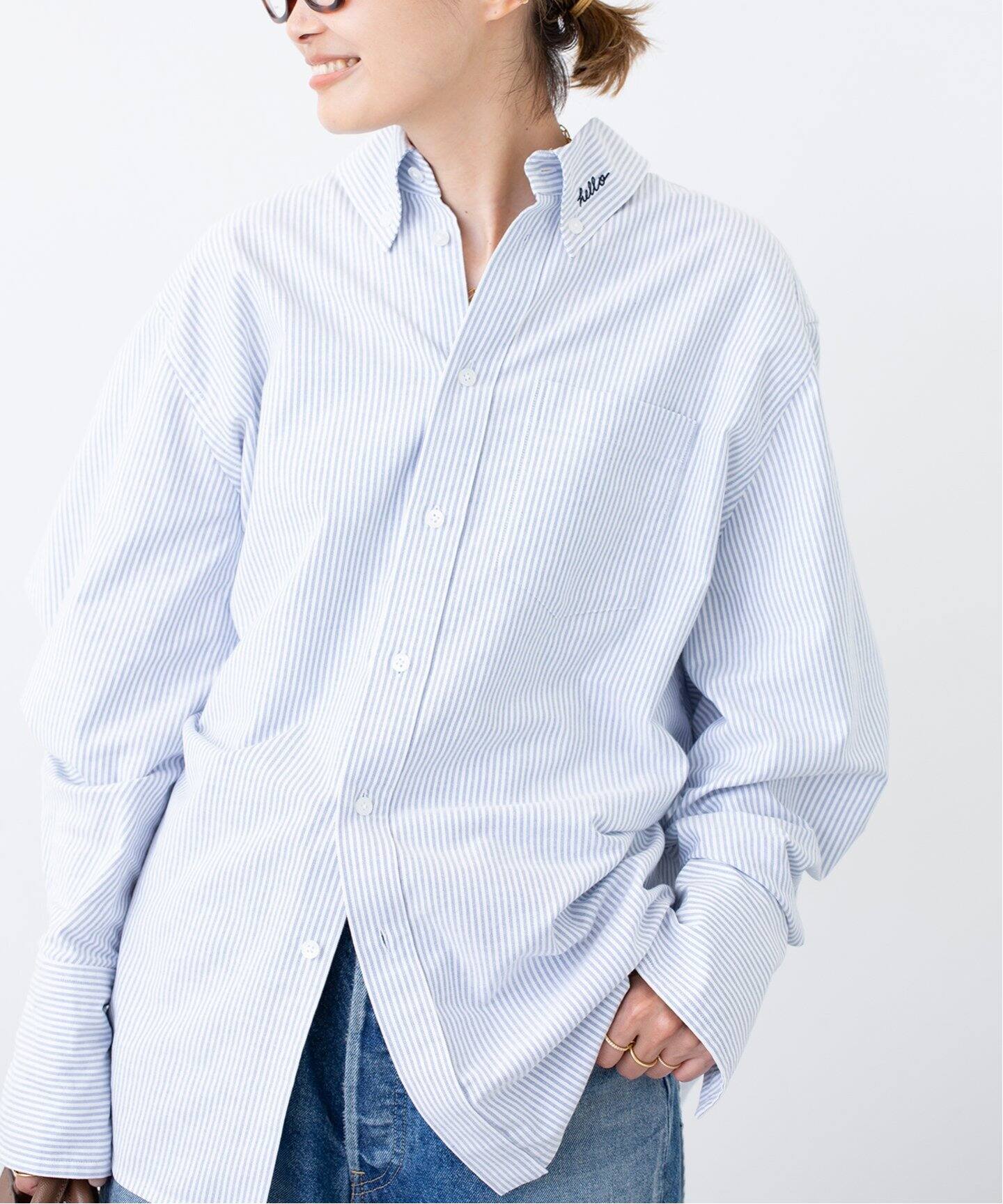 MADISONBLUE / マディソンブルー】 SWING TWISTED シャツ OX STRIPE 