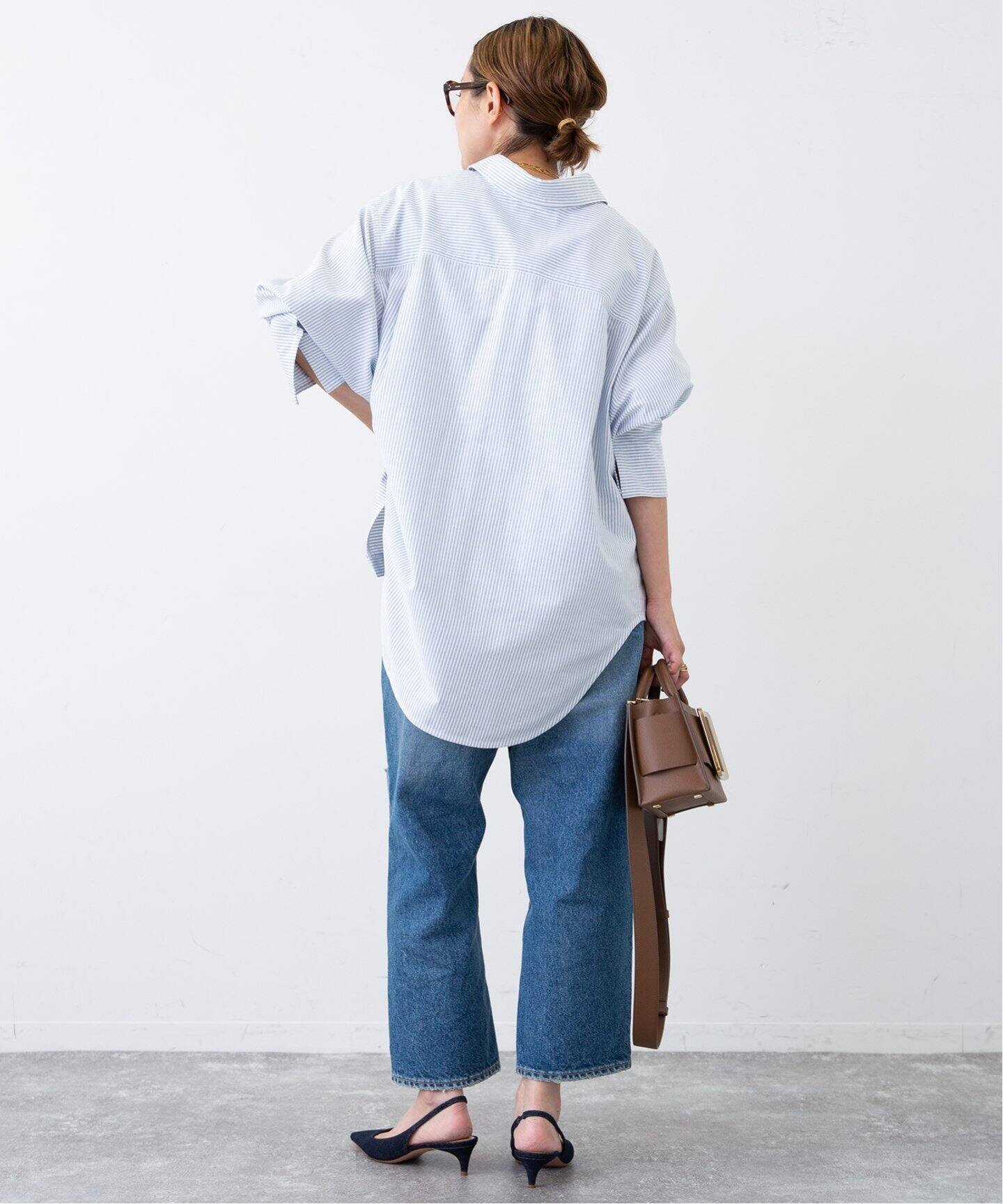 MADISONBLUE / マディソンブルー】 SWING TWISTED シャツ OX STRIPE 