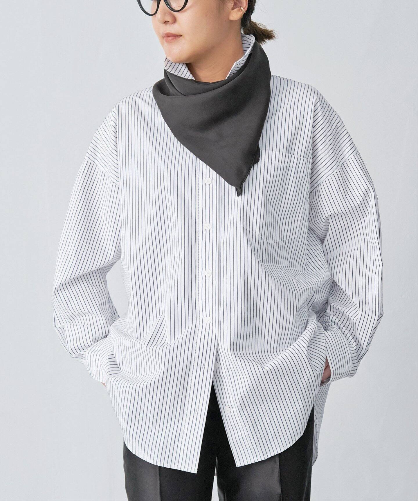 OVAL SQUARE / オーヴァルスクエア】 STRIPE シャツ（シャツ／ブラウス  