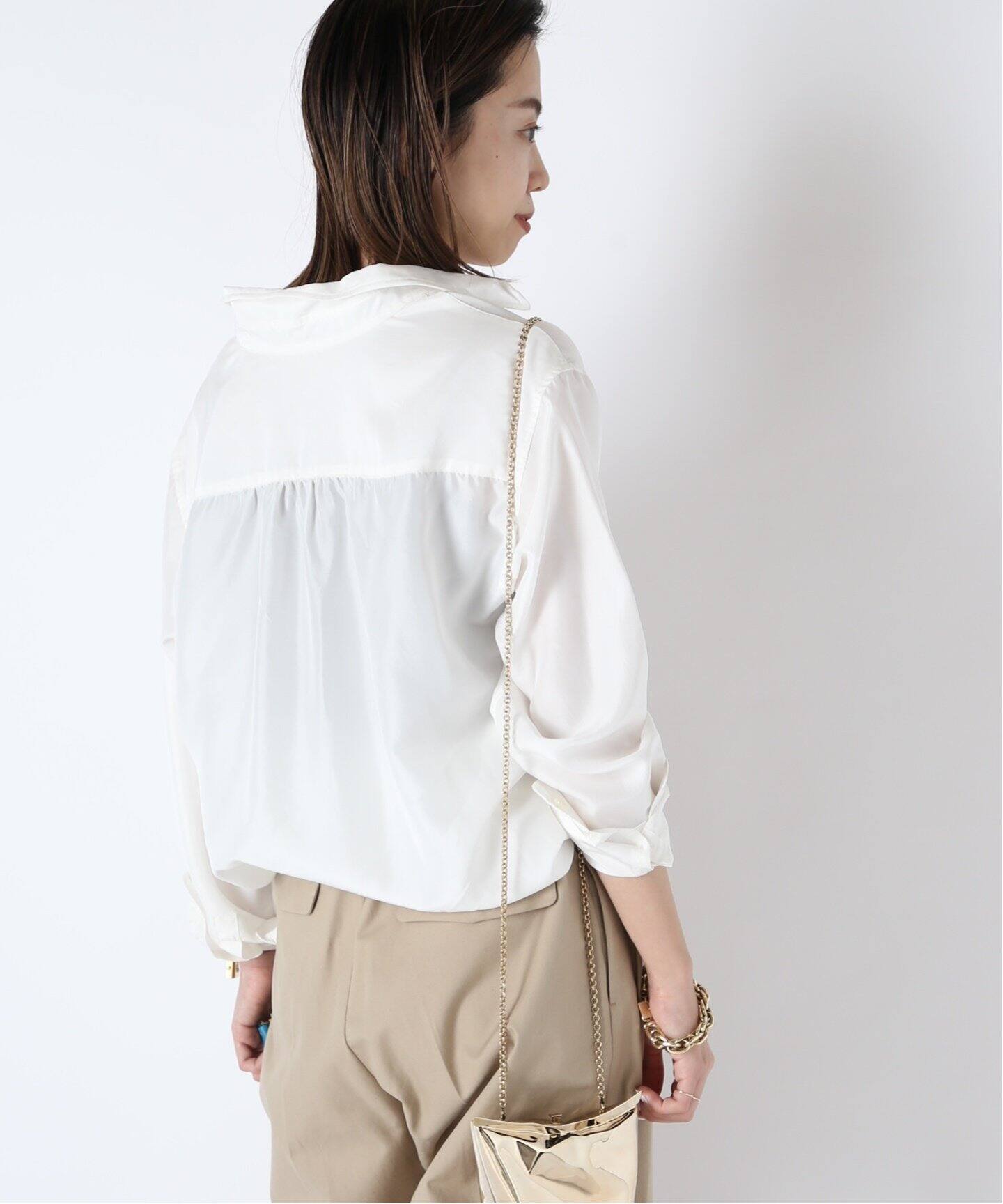 silk wash シャツ（シャツ／ブラウス）｜MUSE de Deuxieme Classe 