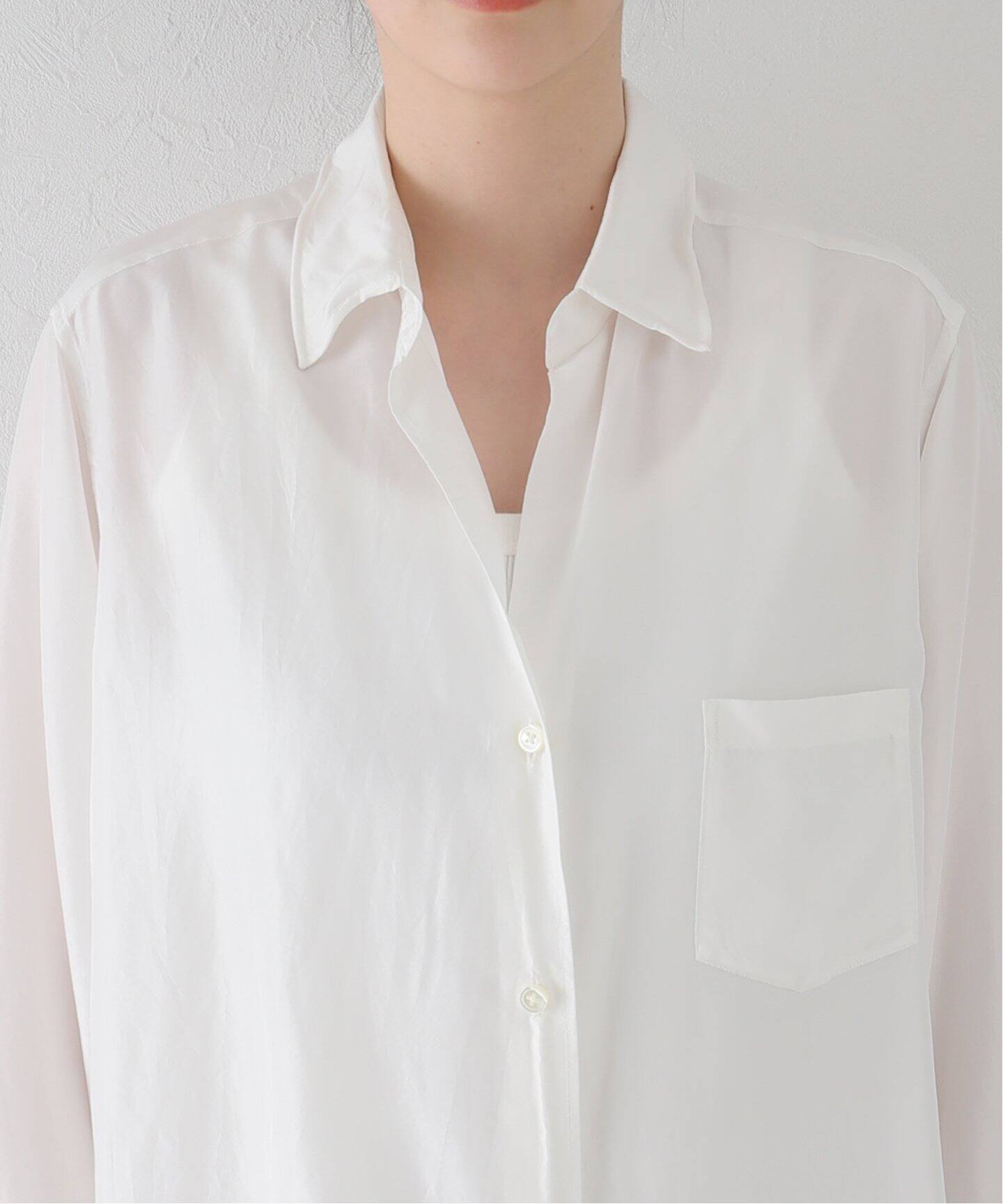 silk wash シャツ（シャツ／ブラウス）｜MUSE de Deuxieme Classe 