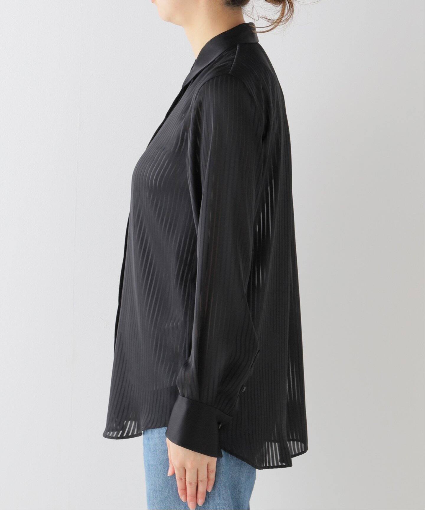 Col Pierrot/コルピエロ】Stripe Sheer シャツ（シャツ／ブラウス 