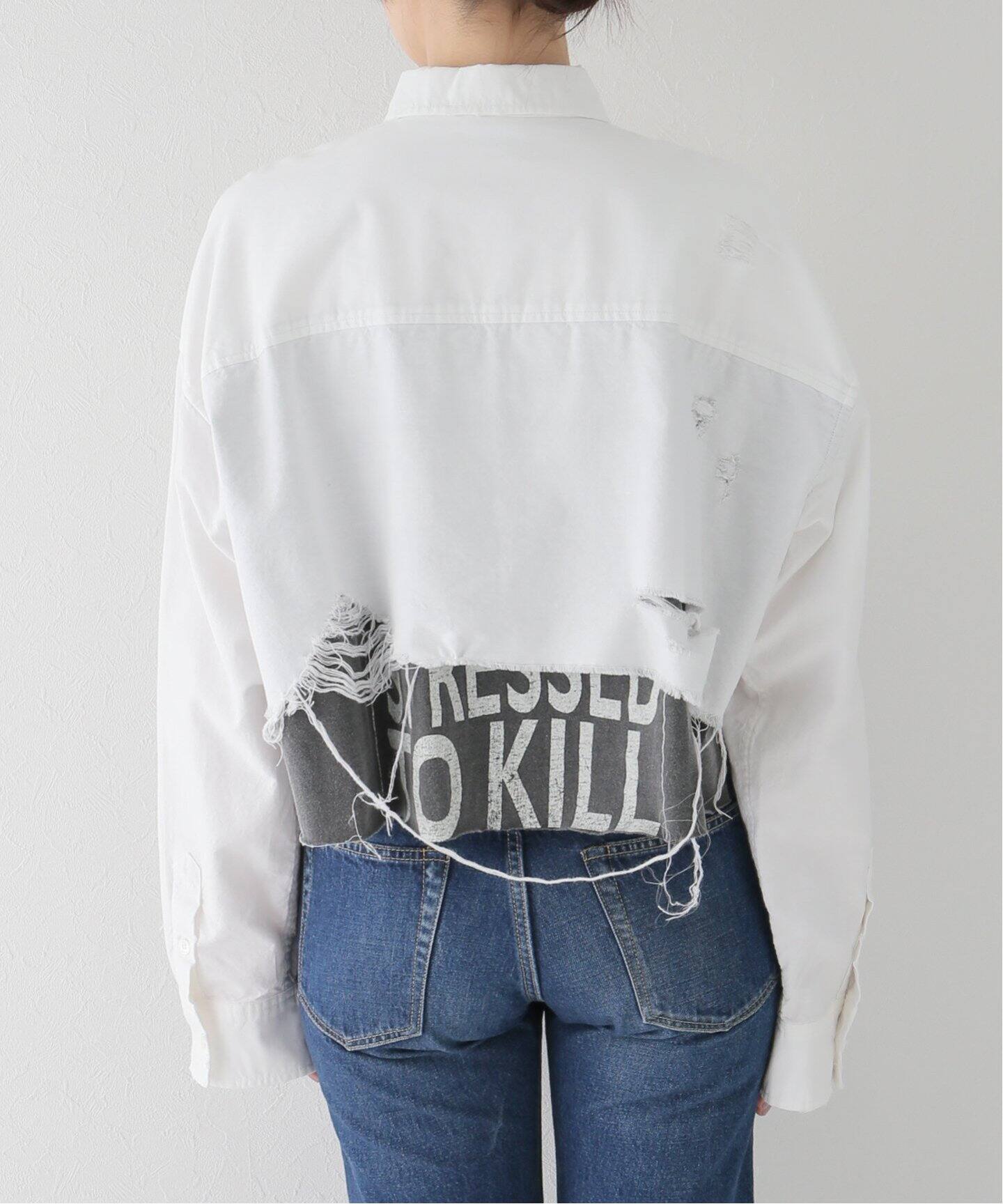 STAND ALONE/スタンド アローン】CROPPED シャツ（シャツ／ブラウス  