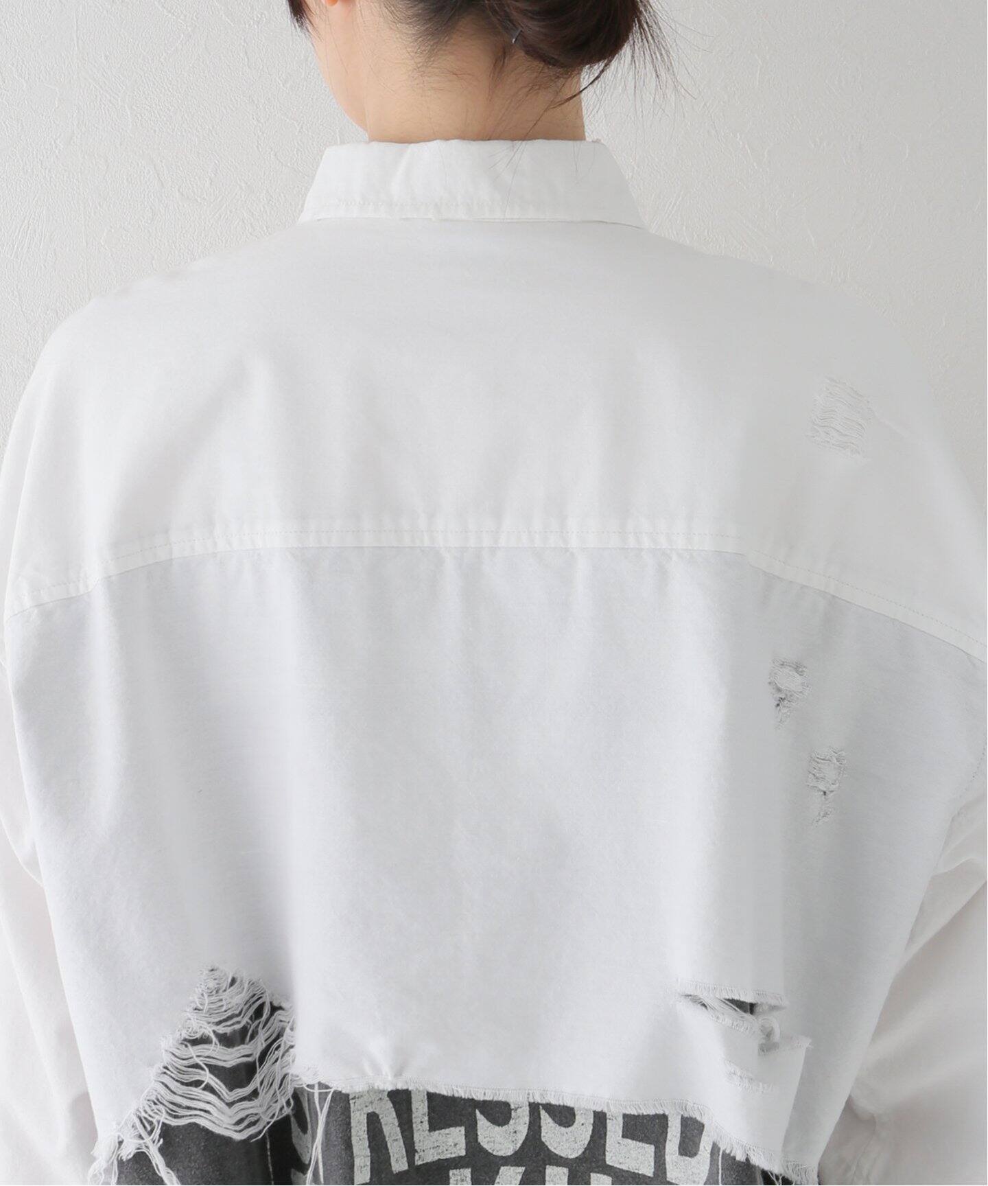 STAND ALONE/スタンド アローン】CROPPED シャツ（シャツ／ブラウス  